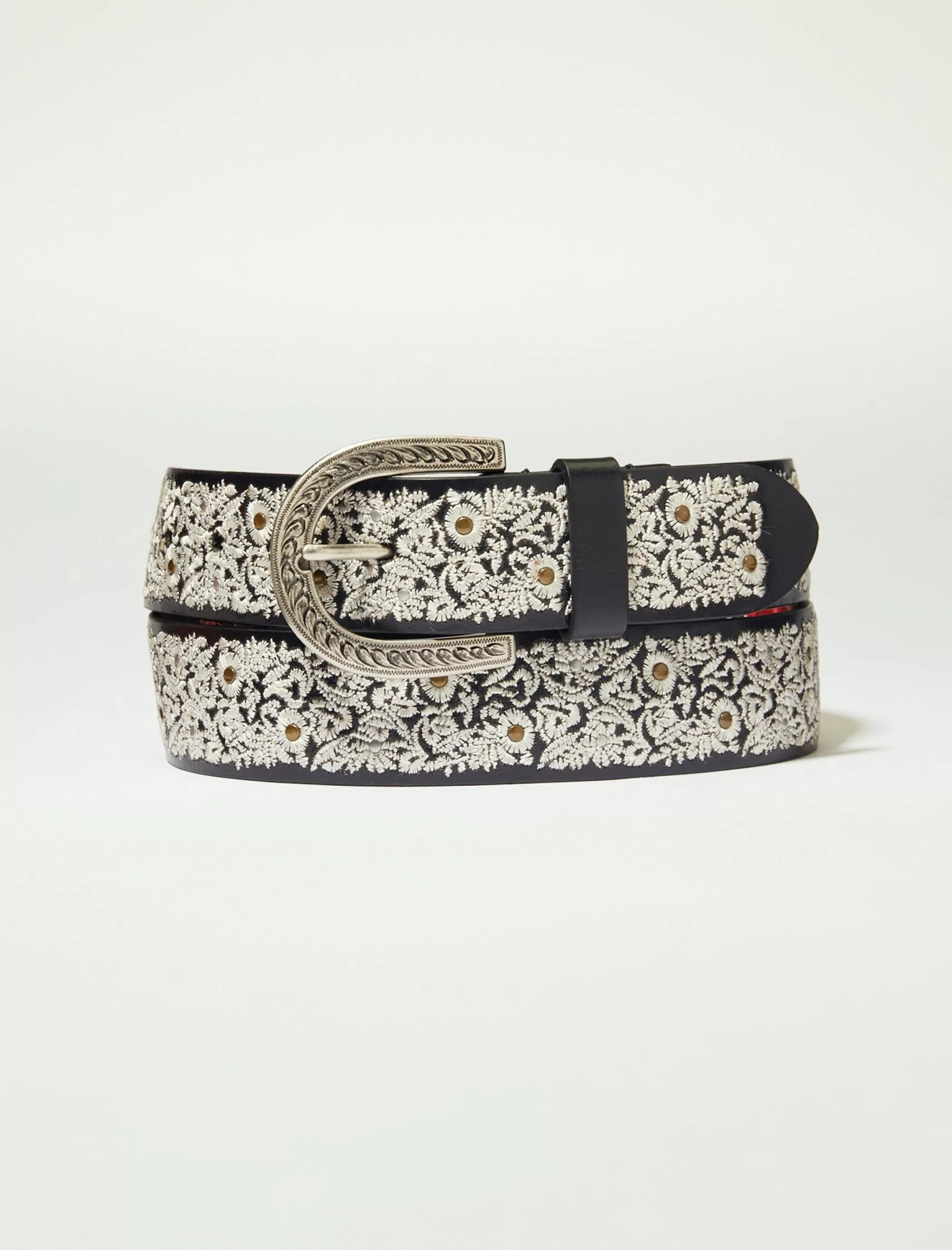 Lucky Brand Belts*all over floral embroidered multi