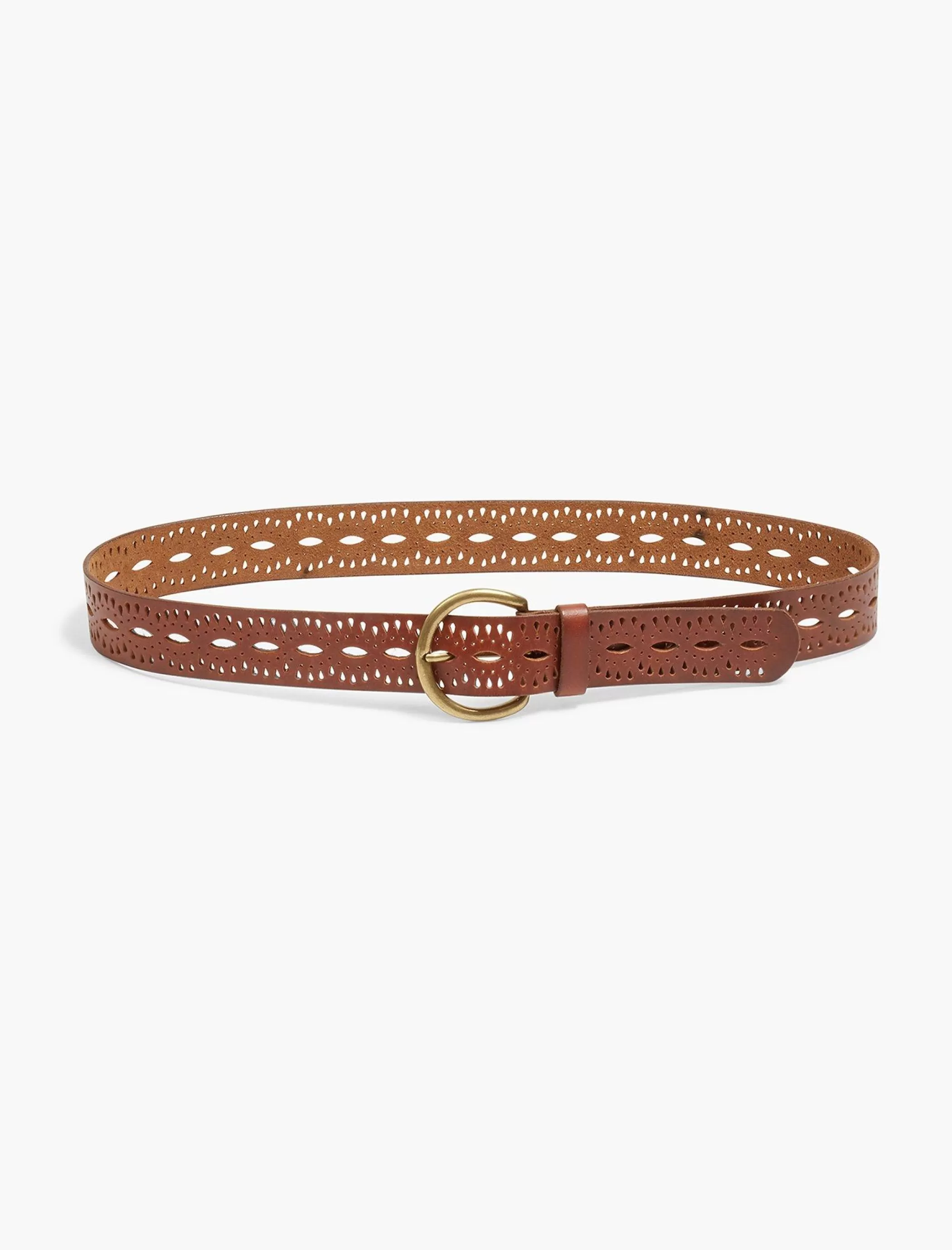 Lucky Brand Belts*beachwood cutout belt medium brown