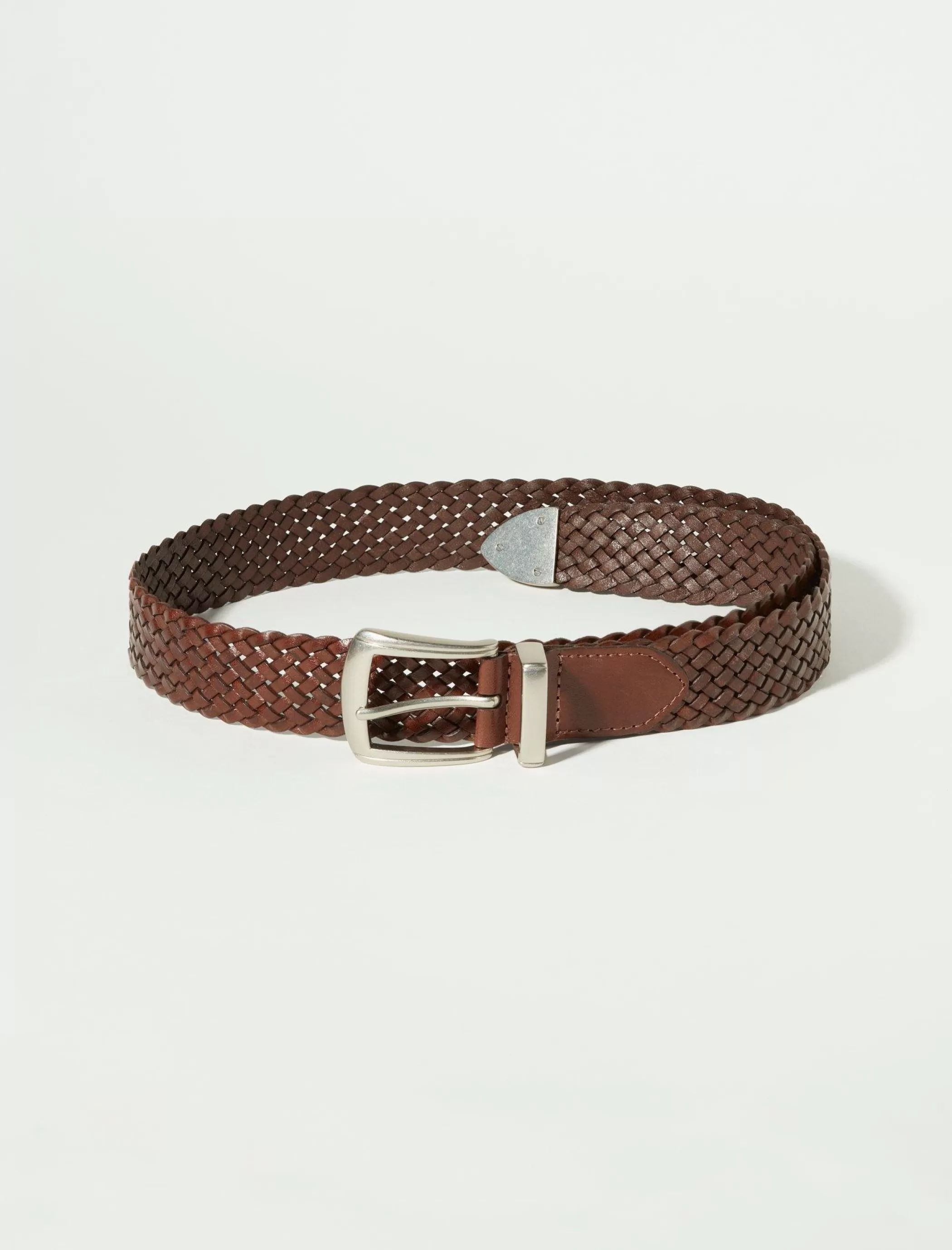 Lucky Brand Belts*braided western belt dark brown