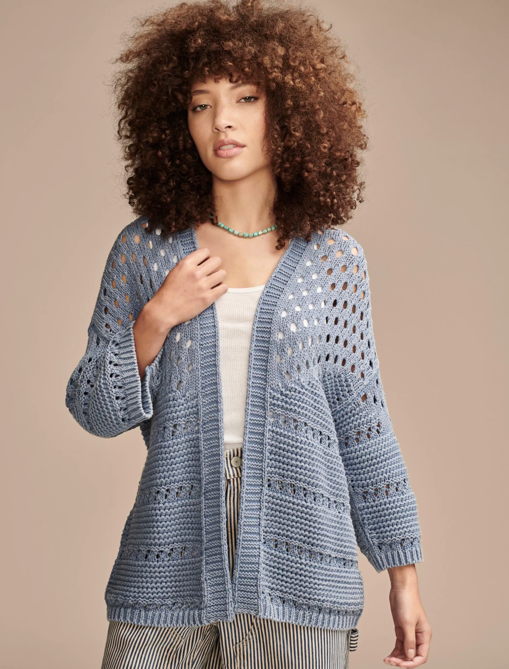 Lucky Brand Sweaters & Sweatshirts*crochet cardigan mountain spring wash