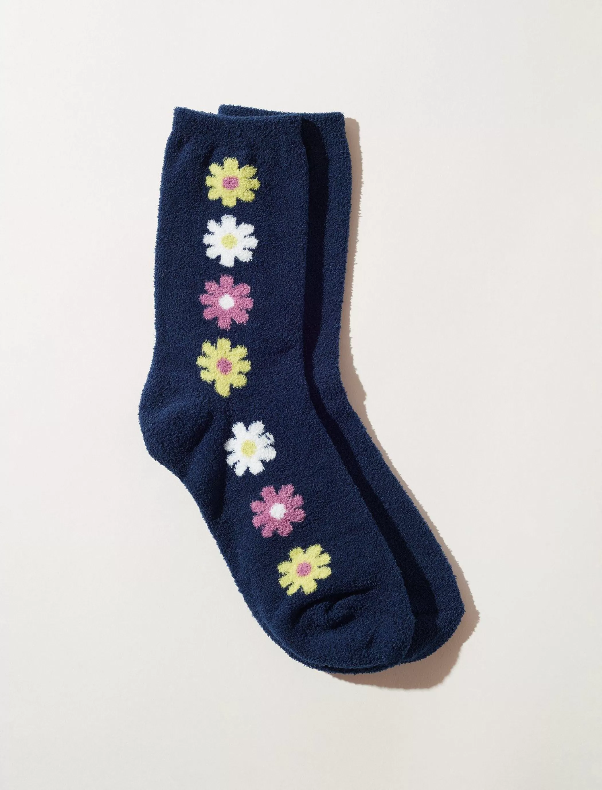 Lucky Brand Socks*daisy fuzzy sock multi