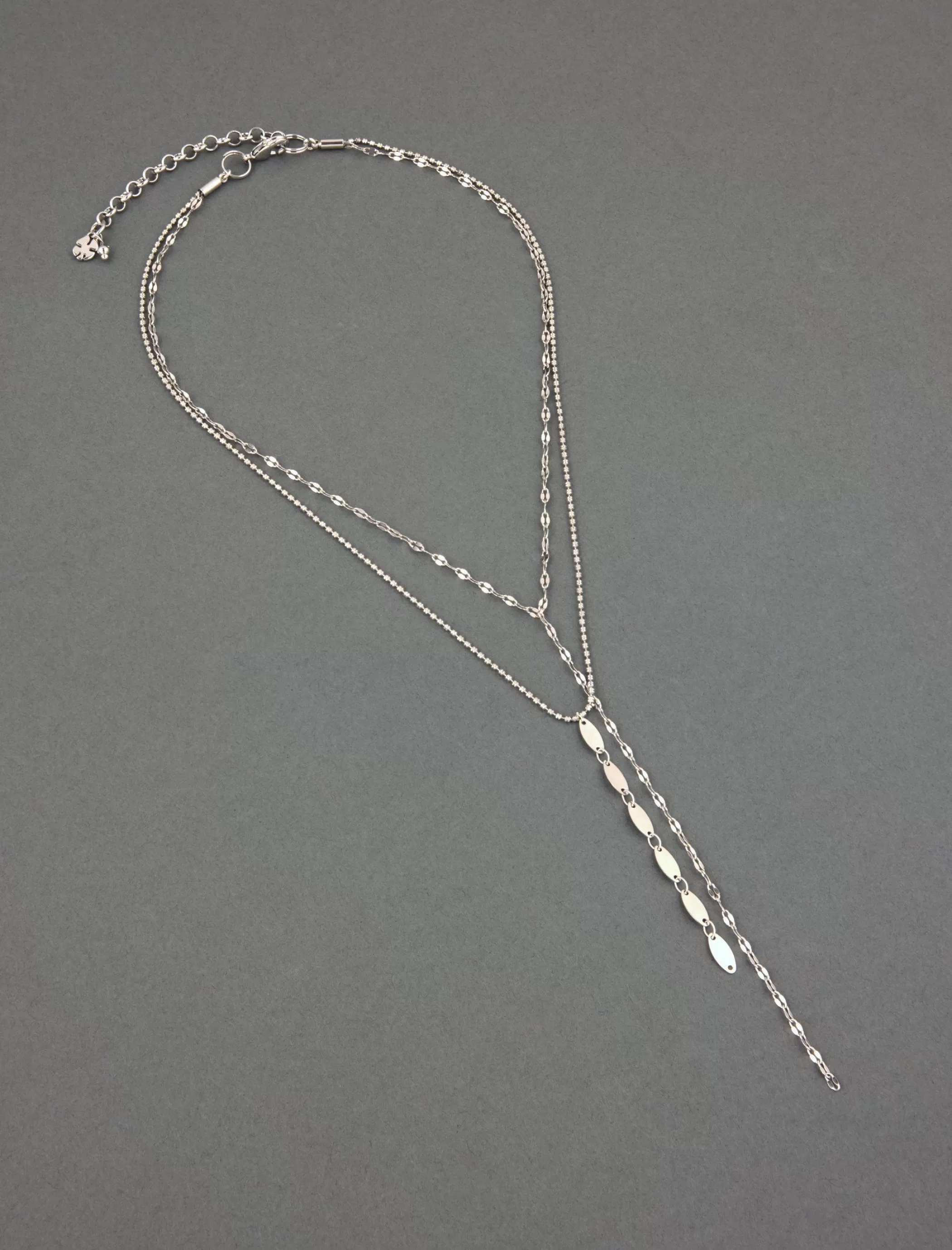 Lucky Brand Jewelry*delicate layer chain necklace silver