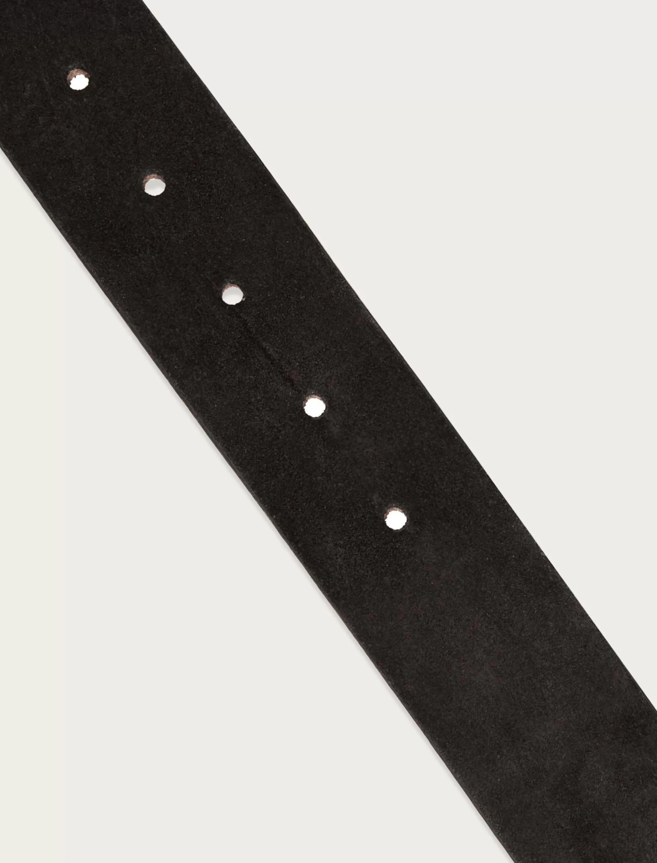 Lucky Brand Belts*distressed suede leather belt black