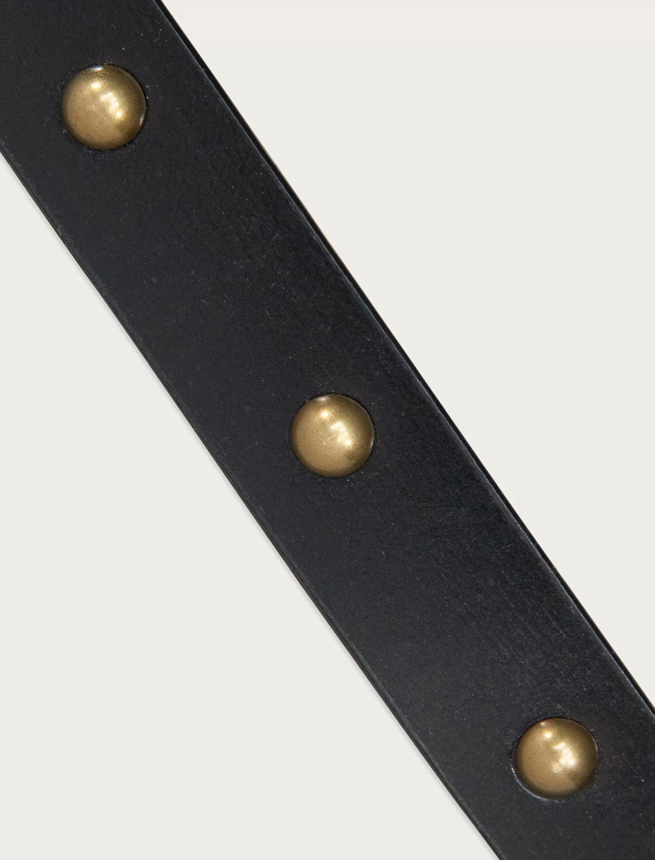 Lucky Brand Belts*dome studded leather belt black