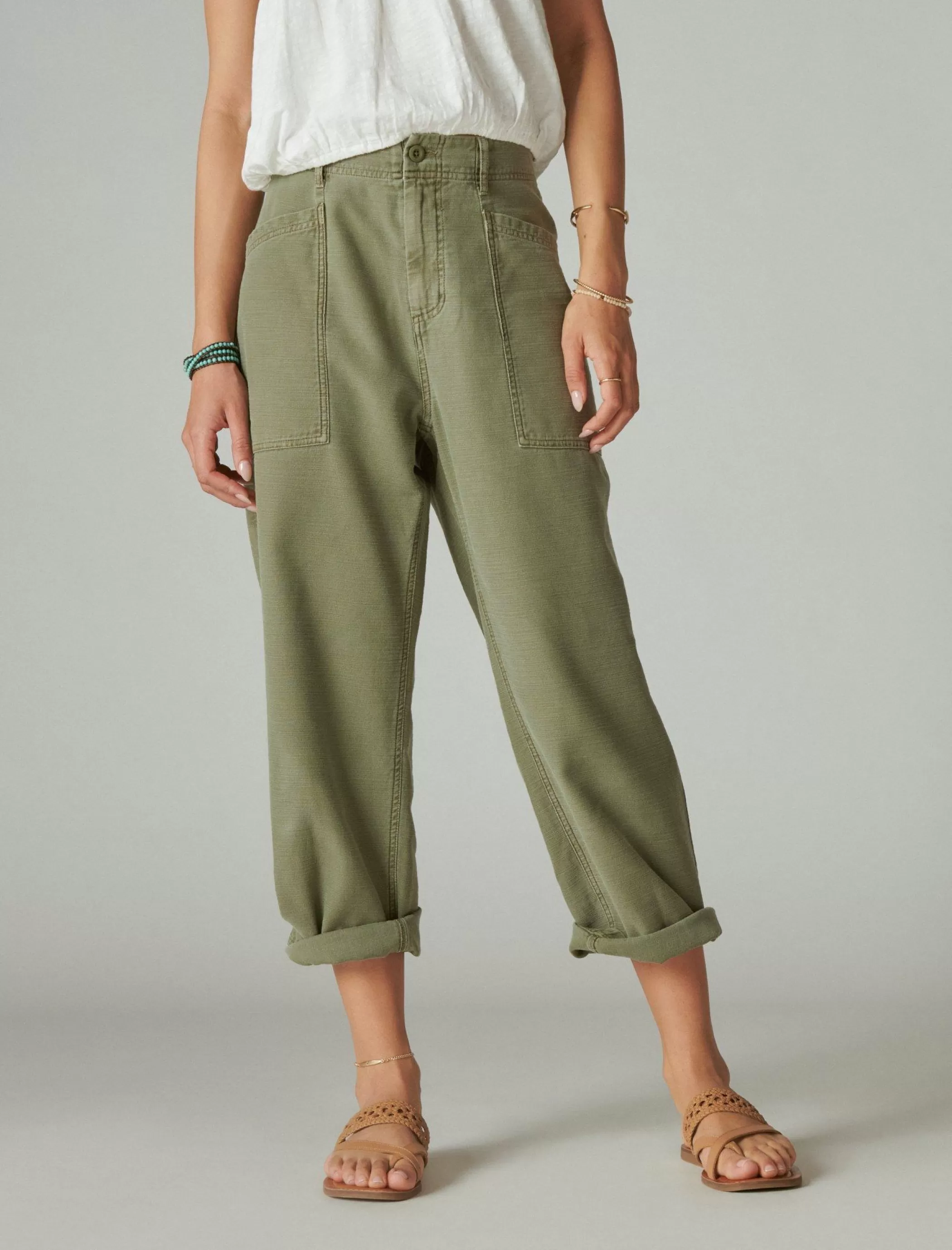 Lucky Brand Pants*easy pocket utility pant dusty olive