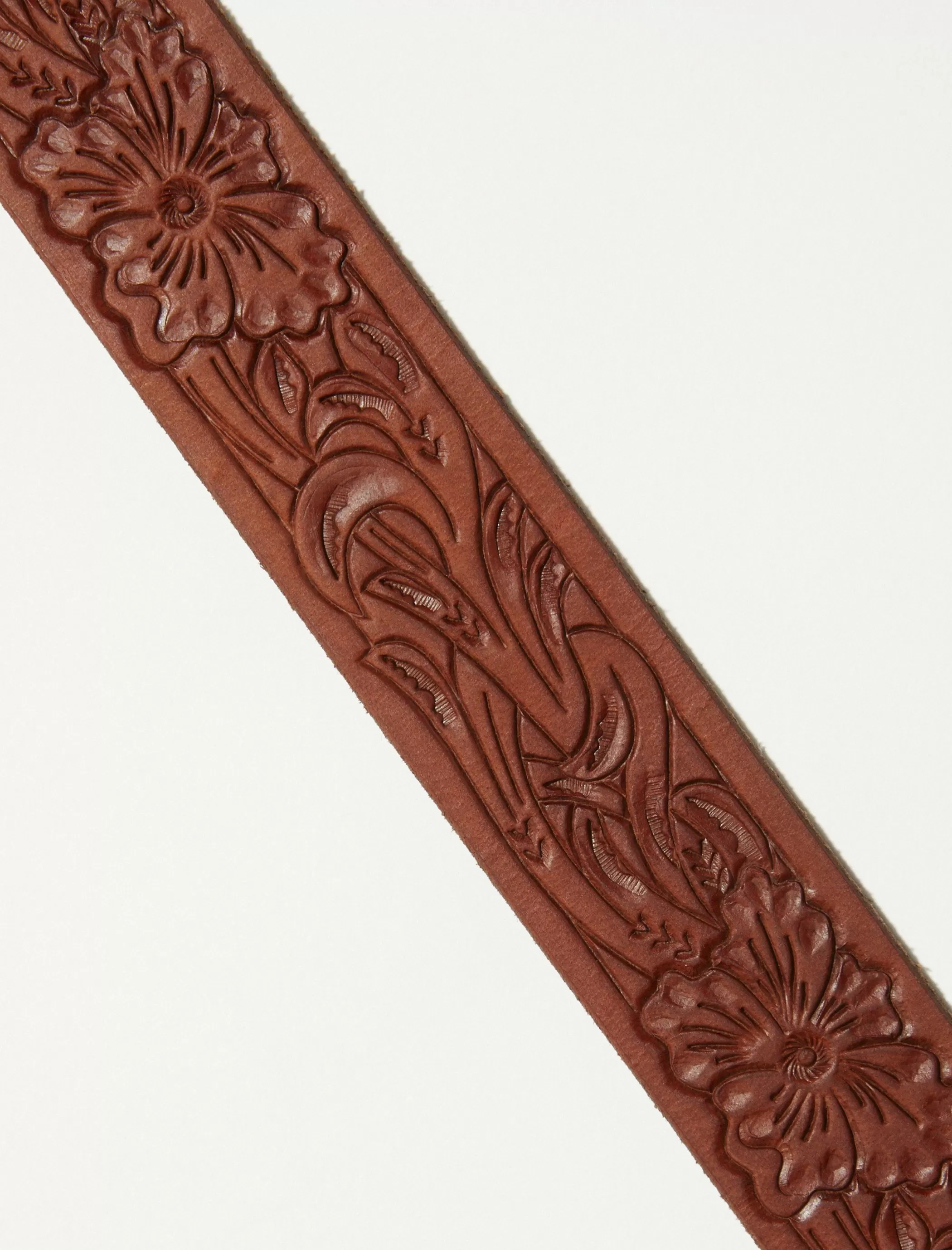 Lucky Brand Belts*floral pattern embossed w medium brown