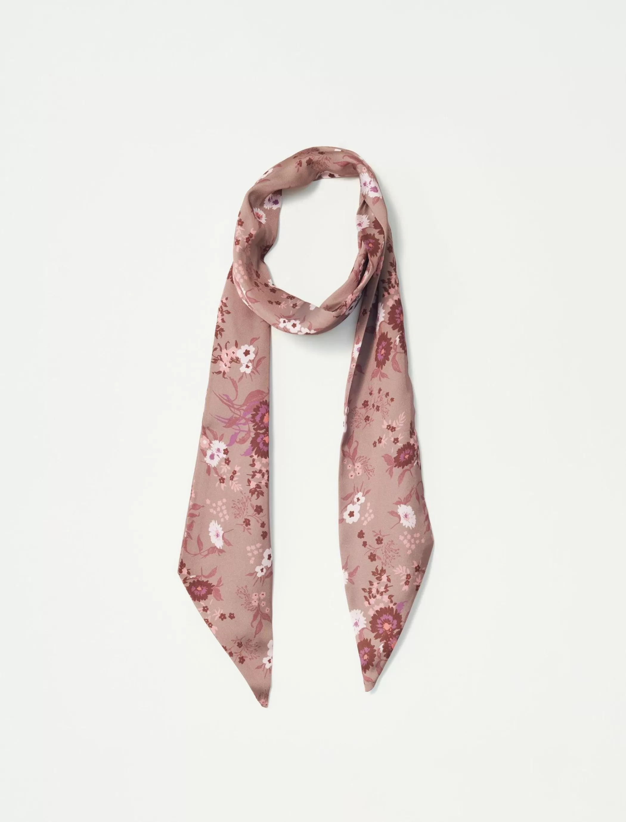 Lucky Brand Scarves & Bandanas*floral silky skinny scarf medium dark pink