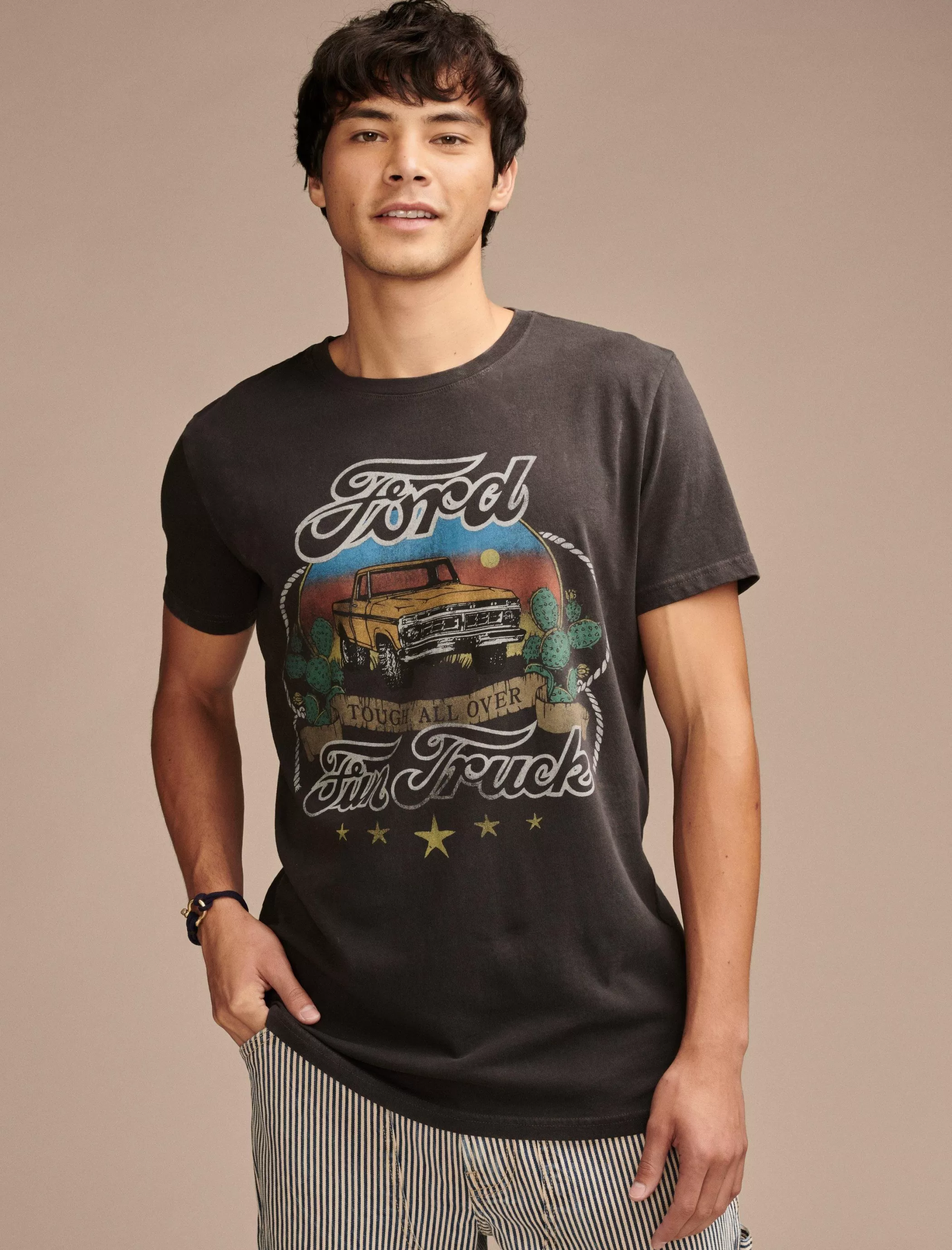 Lucky Brand Graphic Tees*ford fun truck jet black