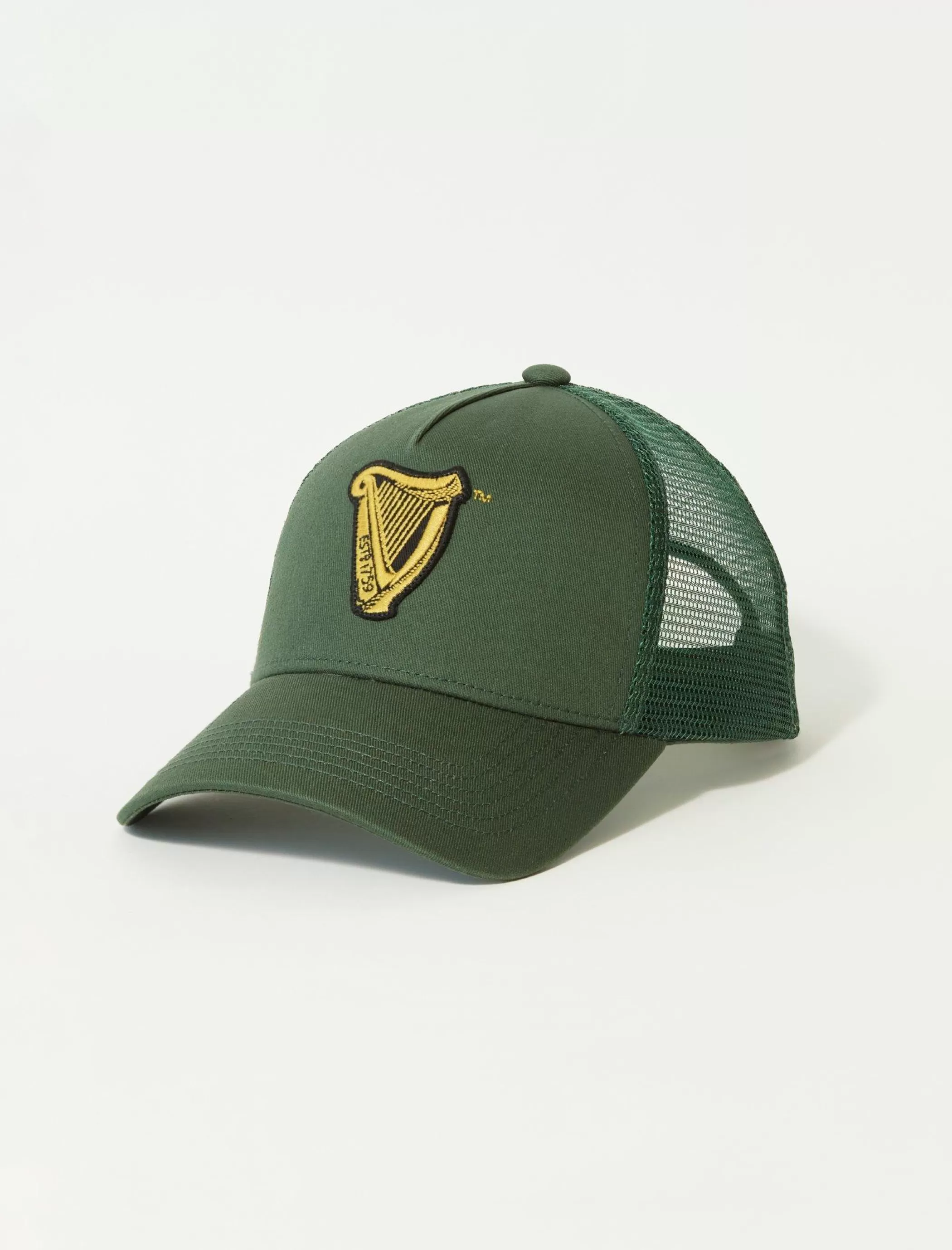 Lucky Brand Hats*guinness harp trucker hat dusty olive