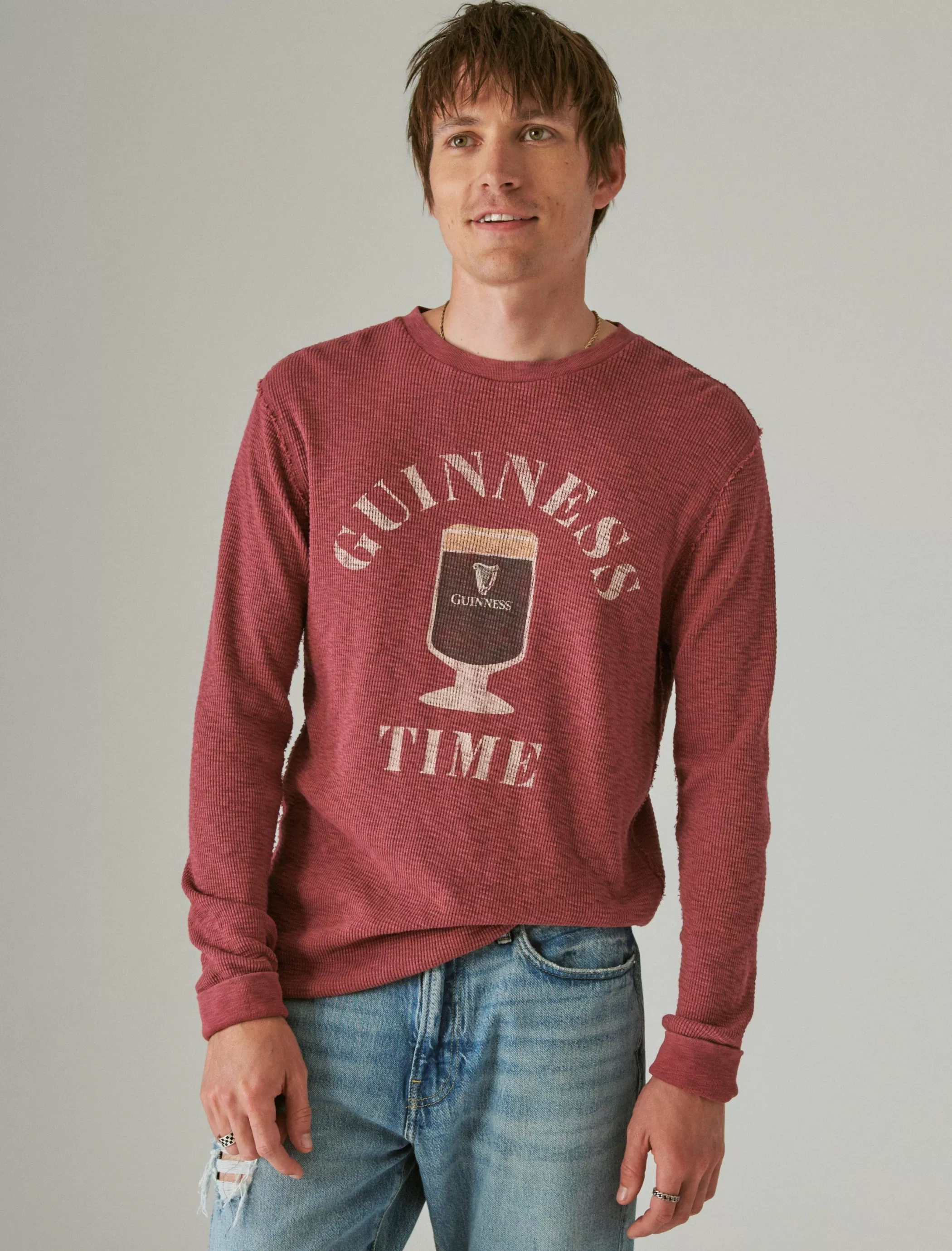 Lucky Brand Shirts & Tops*guinness logo thermal cordovan