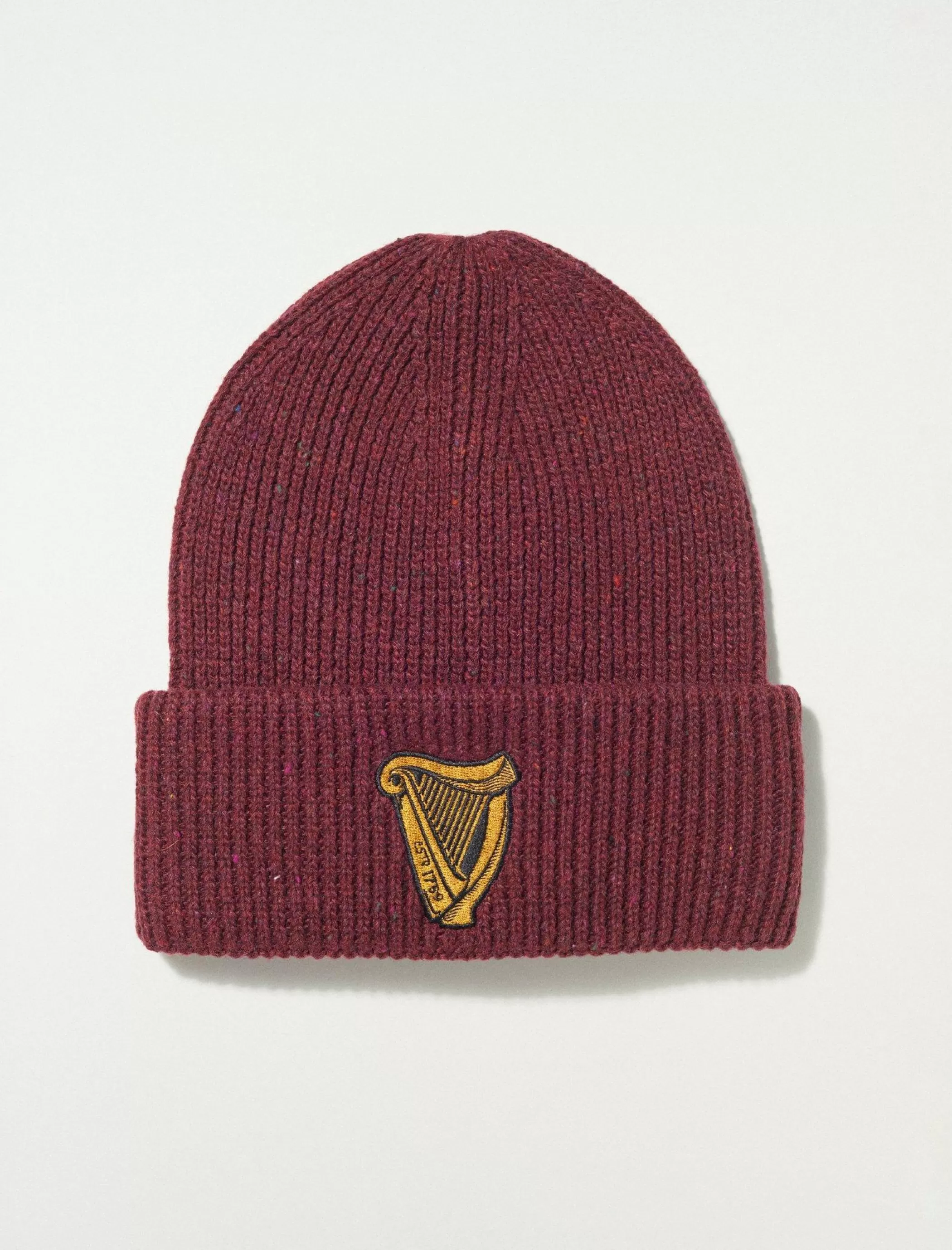 Lucky Brand Hats*harp guinness nep beanie cordovan