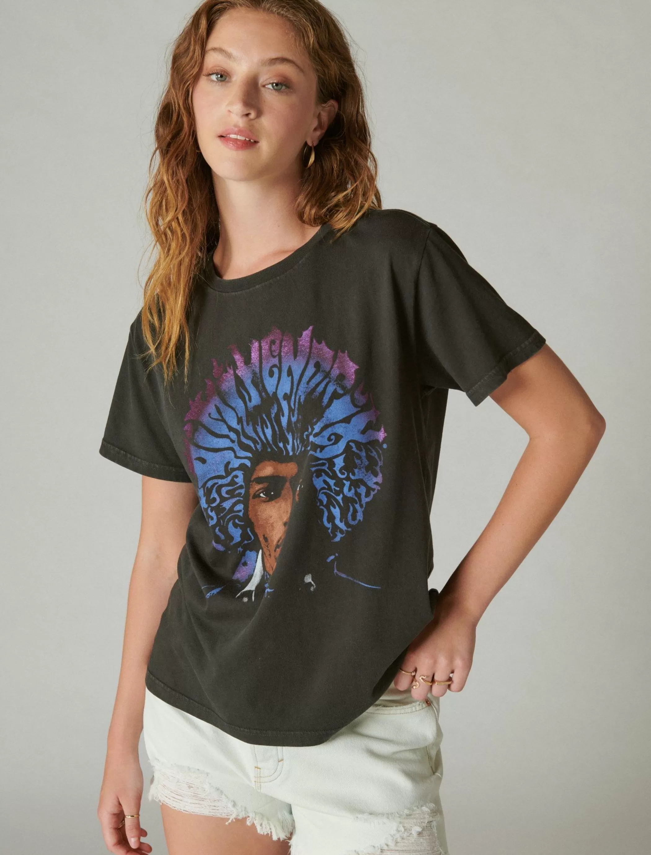 Lucky Brand Graphic Tees*hendrix hair jet black