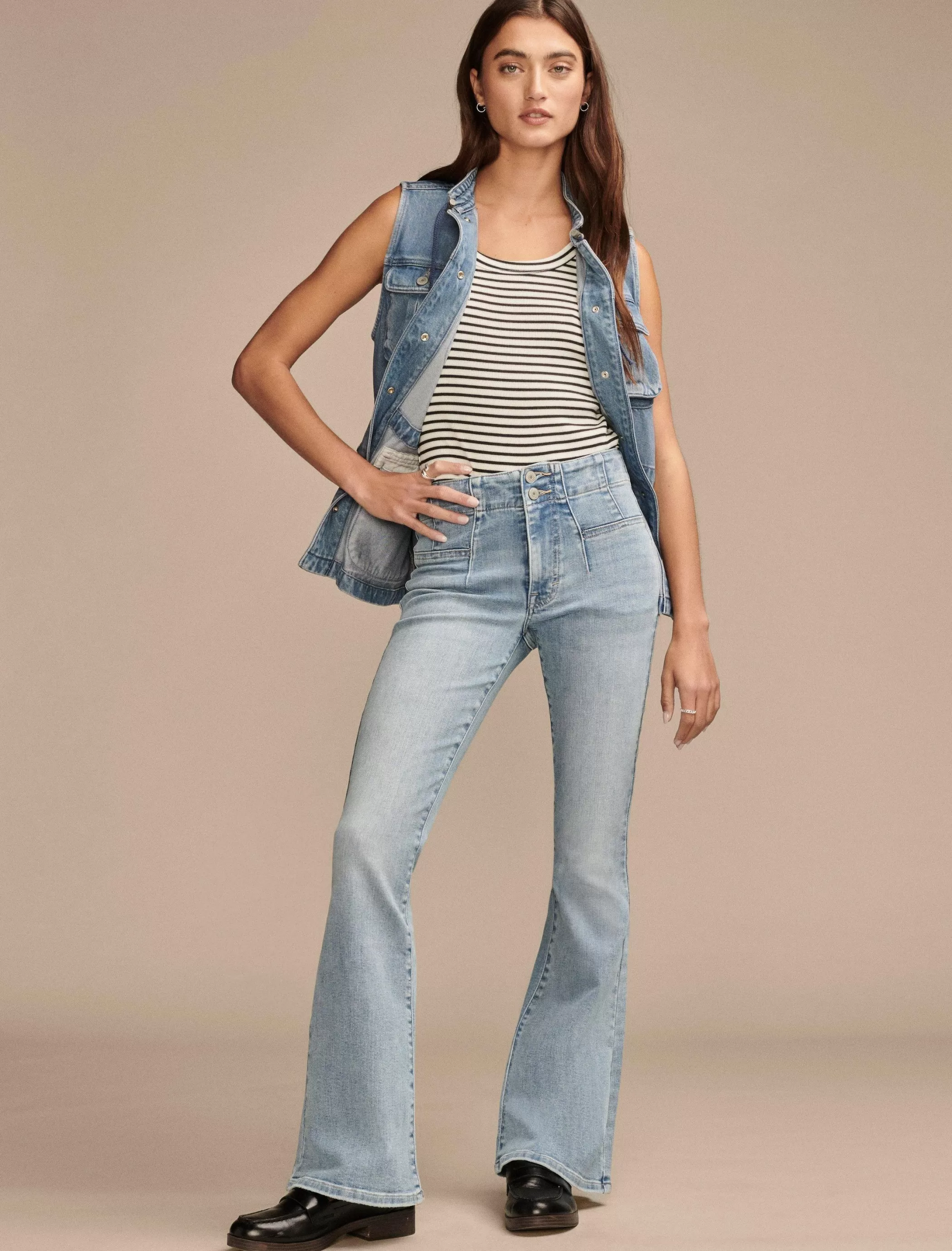 Lucky Brand Jeans | Flare*high rise seamed stevie flare aquarius