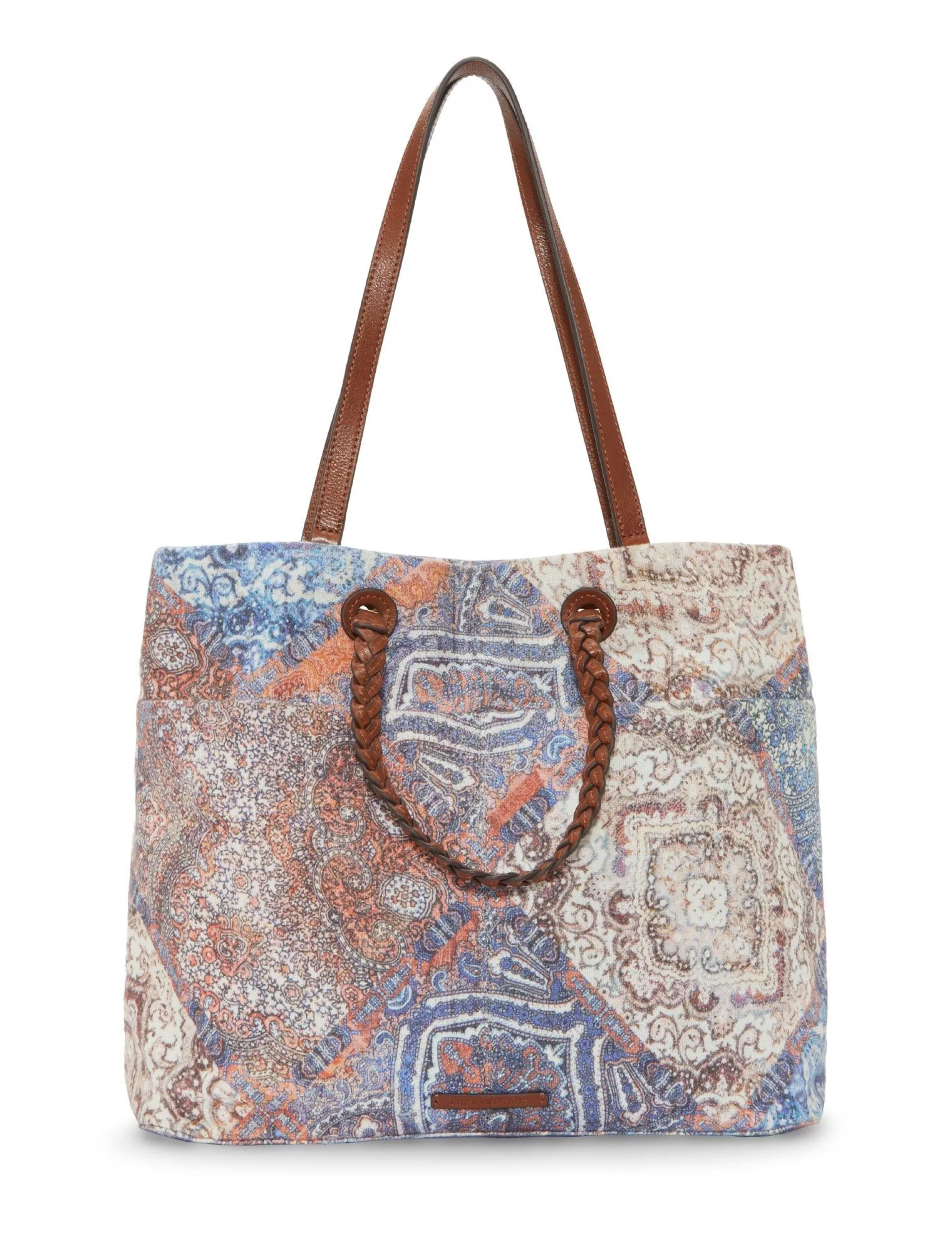 Lucky Brand Handbags*jema tote patch heritage patchwork