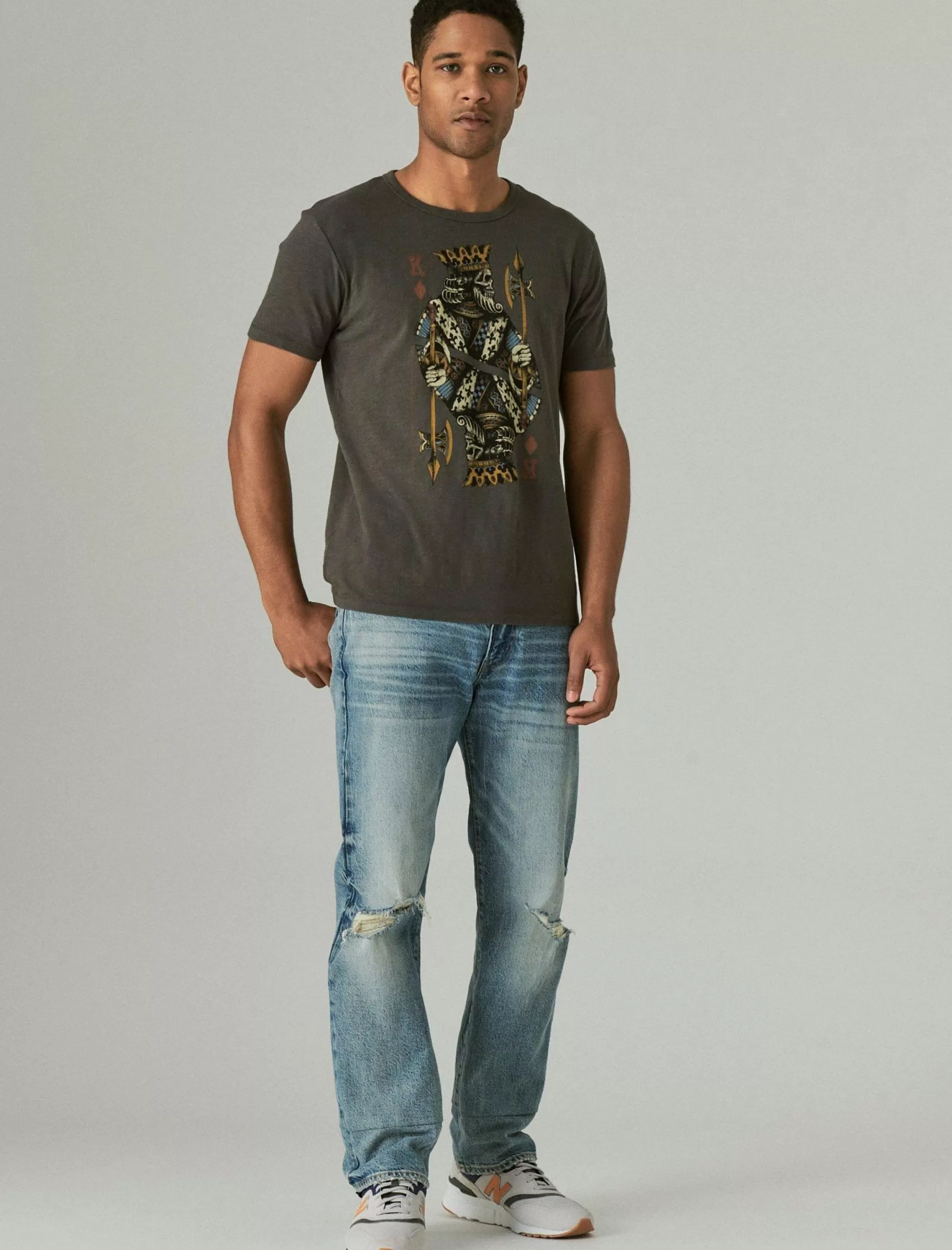 Lucky Brand Graphic Tees*king of diamonds tee black mountain