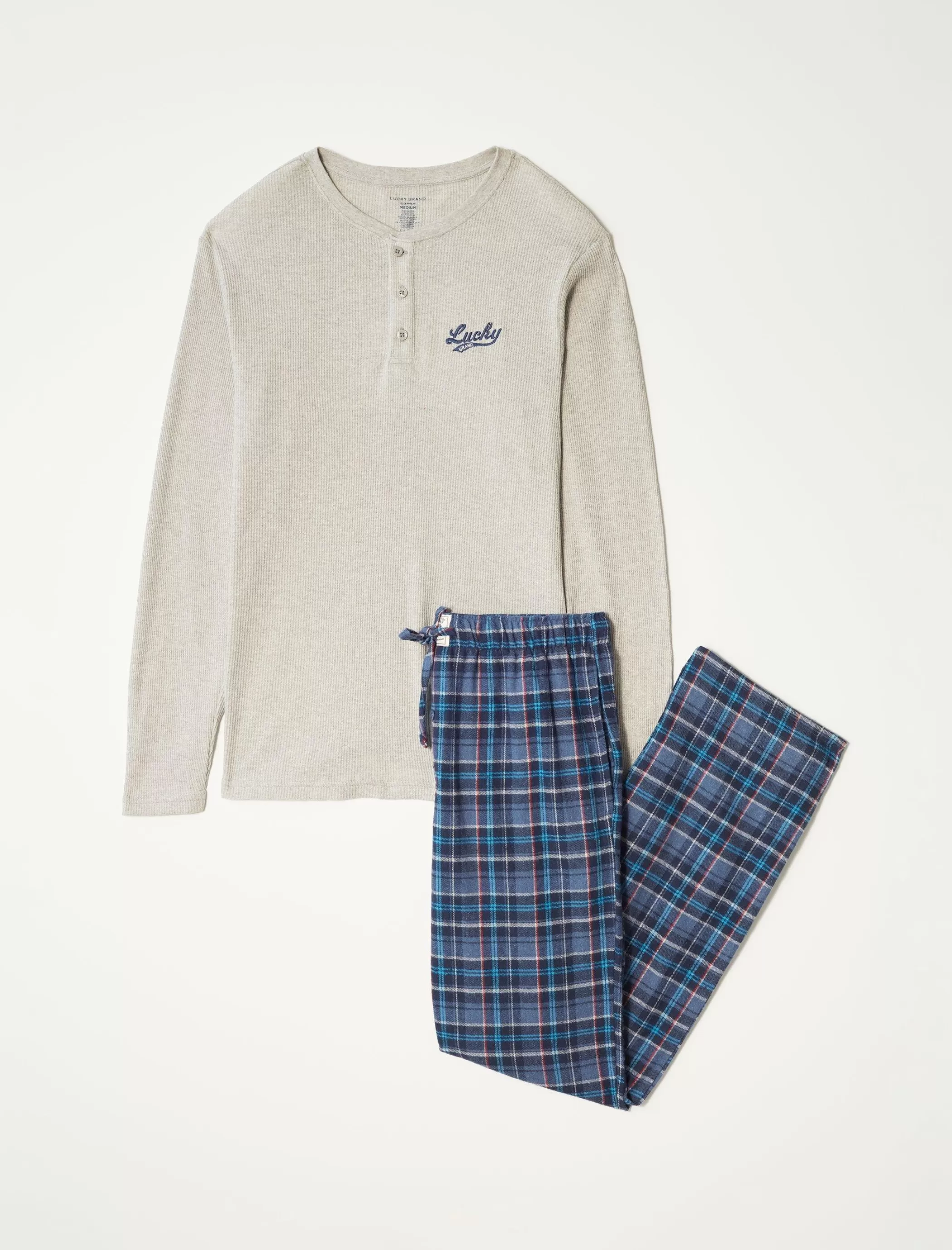 Lucky Brand Underwear & Sleepwear | Loungewear*l/s thermal henley & flannel pant giftset multi