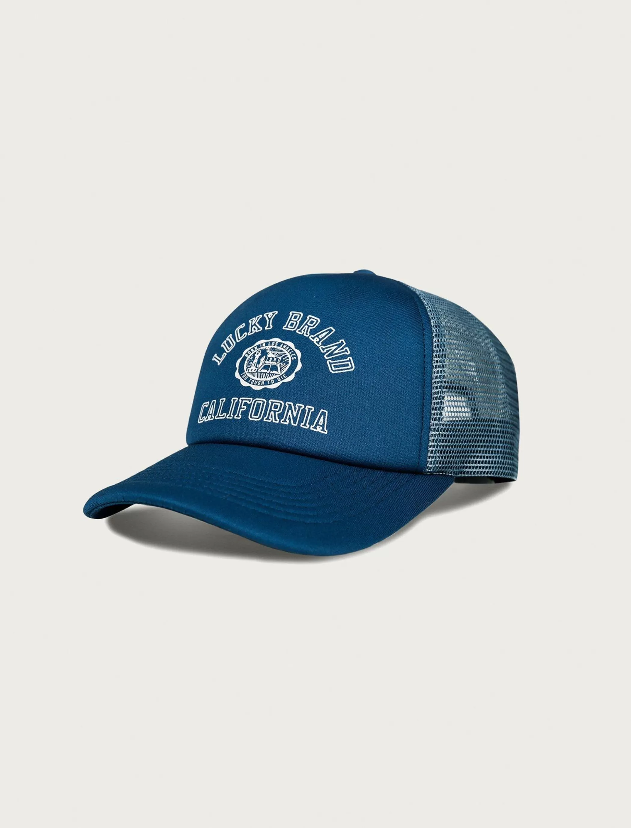 Lucky Brand Hats*lucky collegiate trucker hat rinse