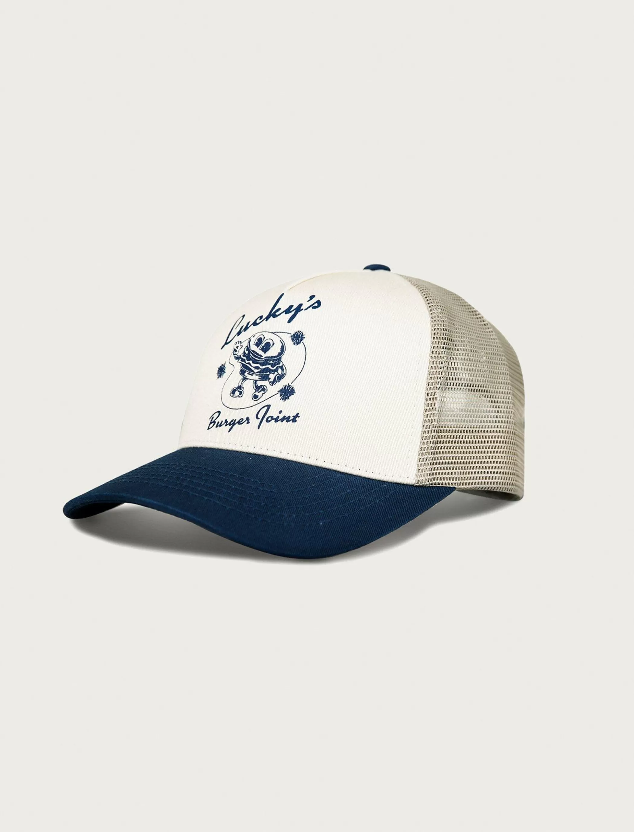 Lucky Brand Hats*luckys burger joint trucker dark blue