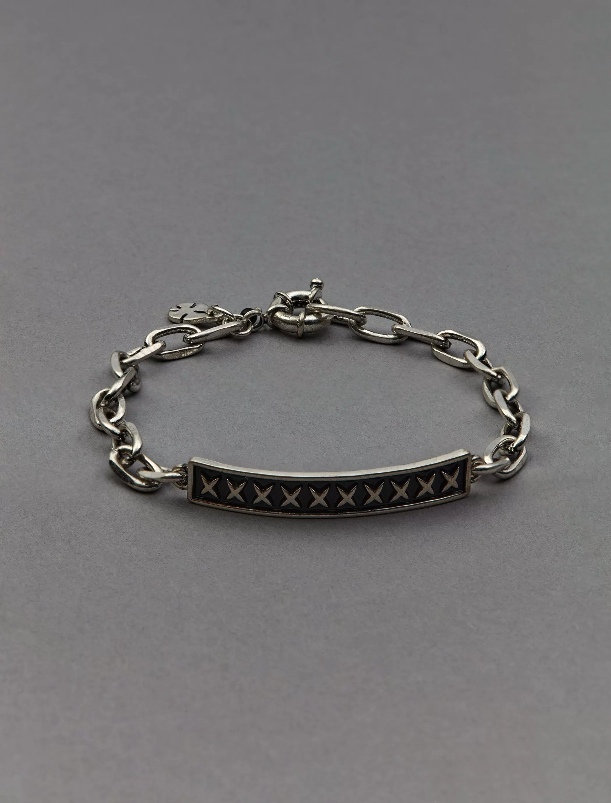 Lucky Brand Jewelry*men's link bracelet silver