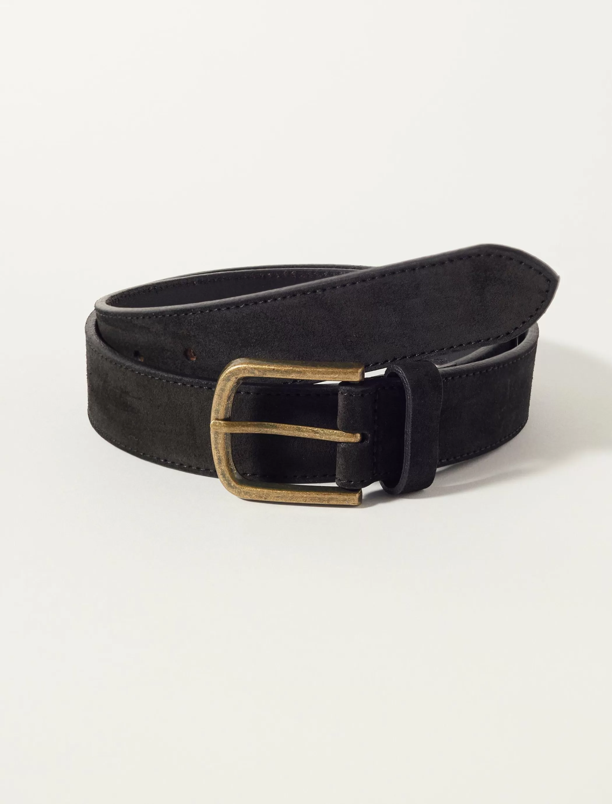 Lucky Brand Belts*mens suede belt black