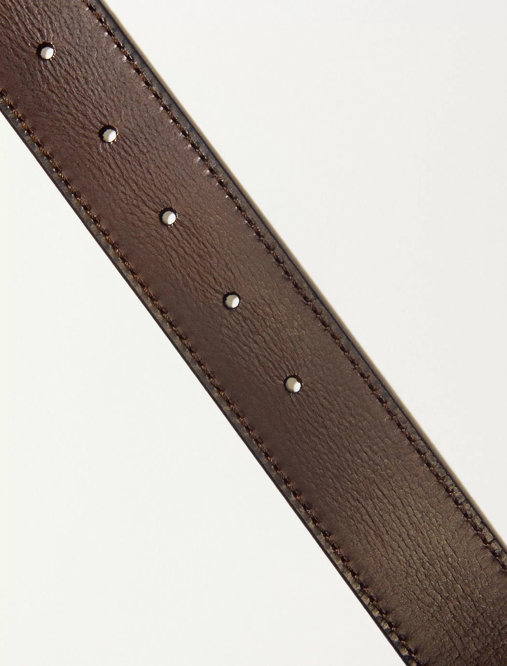 Lucky Brand Belts*mens washed leather belt dark brown