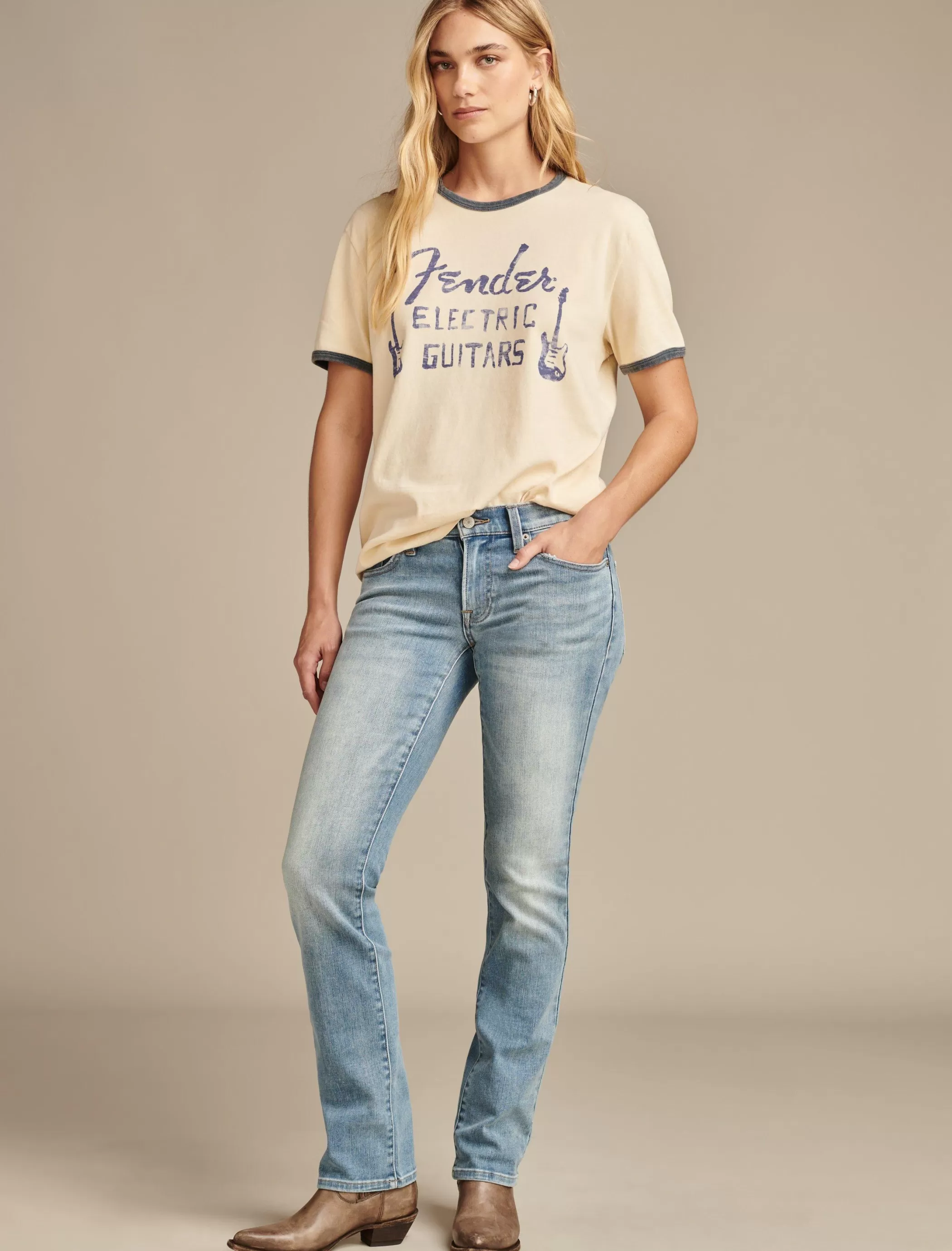 Lucky Brand Jeans | Straight*mid rise sweet straight wanderer