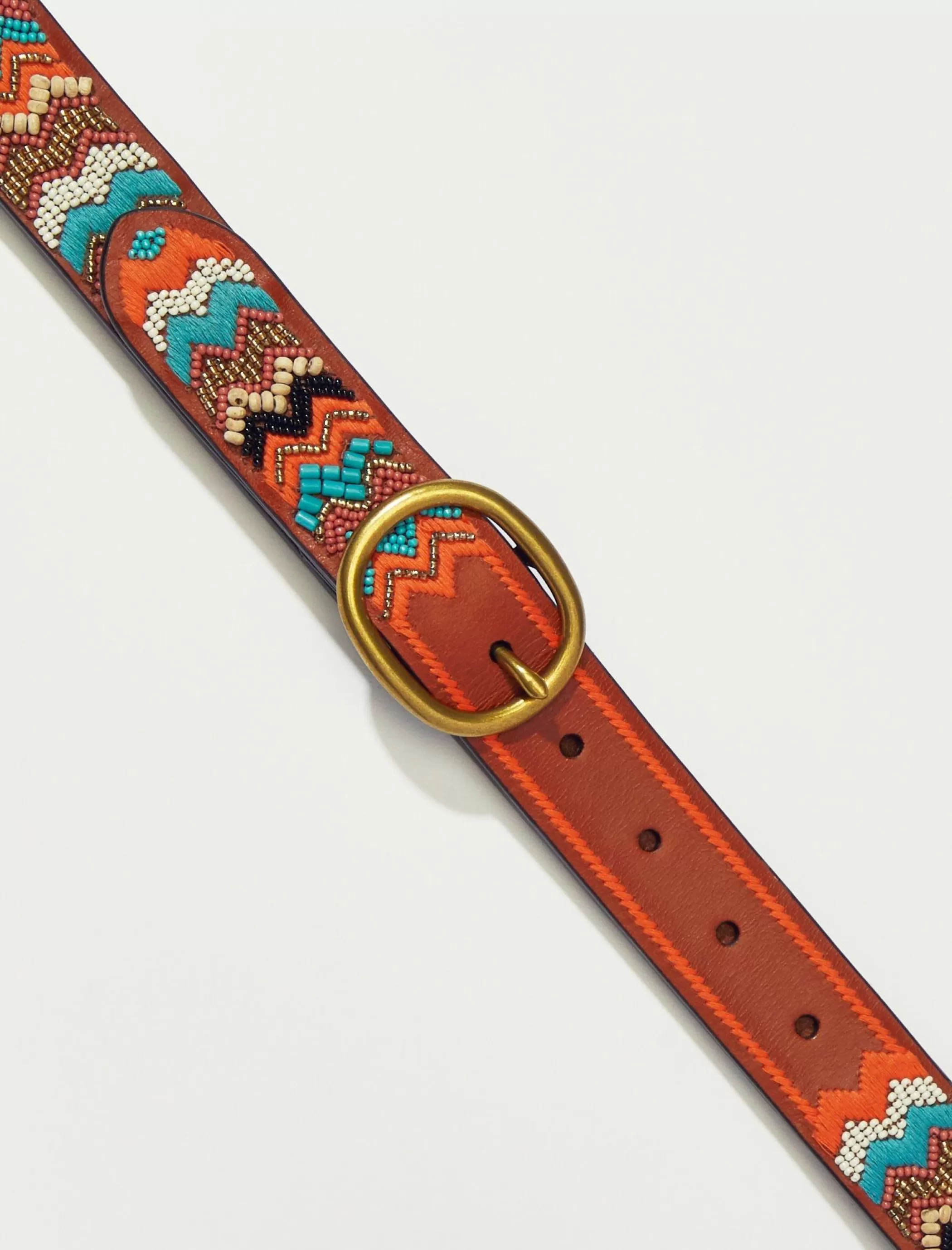 Lucky Brand Belts* beaded zig zag belt multi