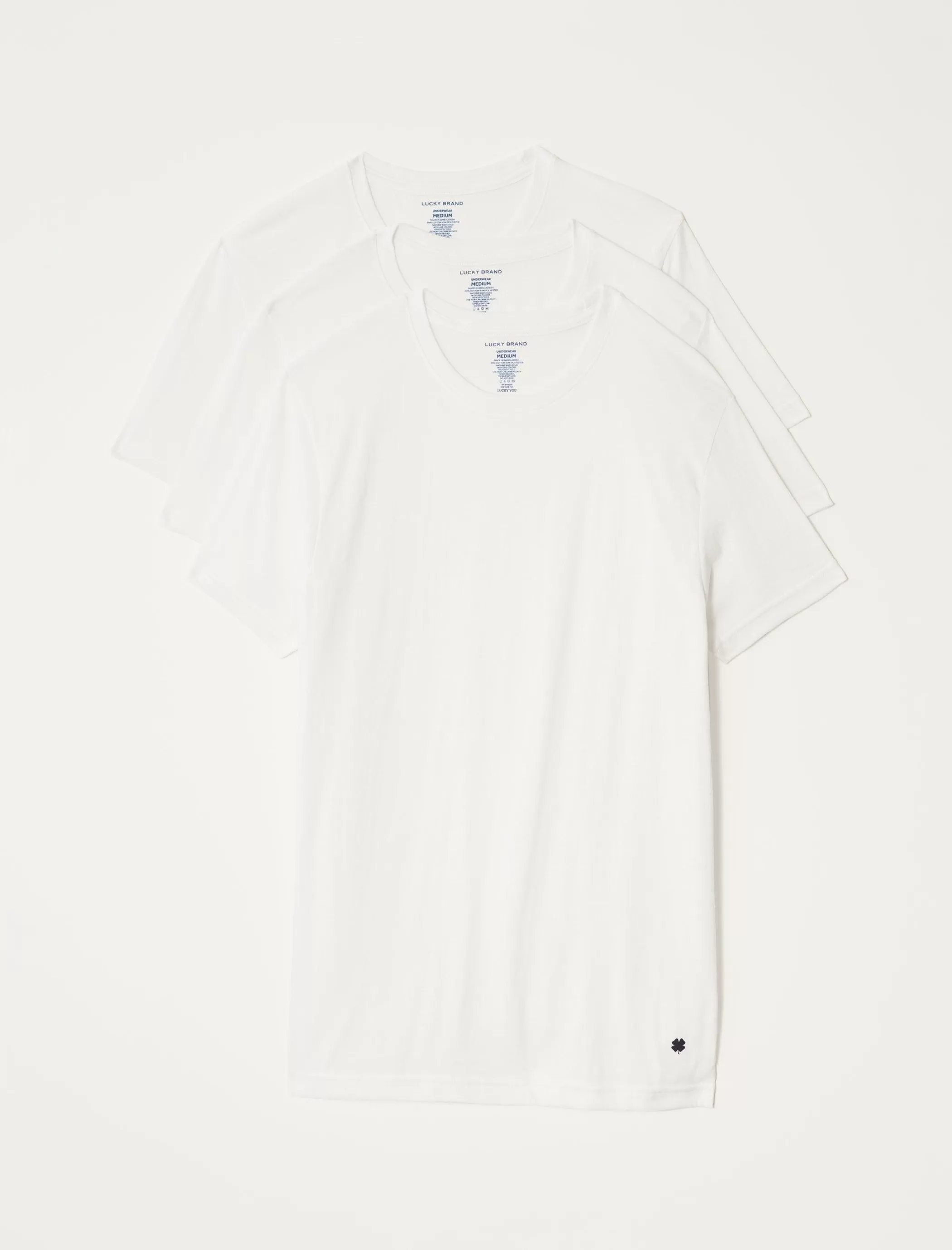 Lucky Brand Underwear & Sleepwear | Loungewear*3 pack crew undershirts white