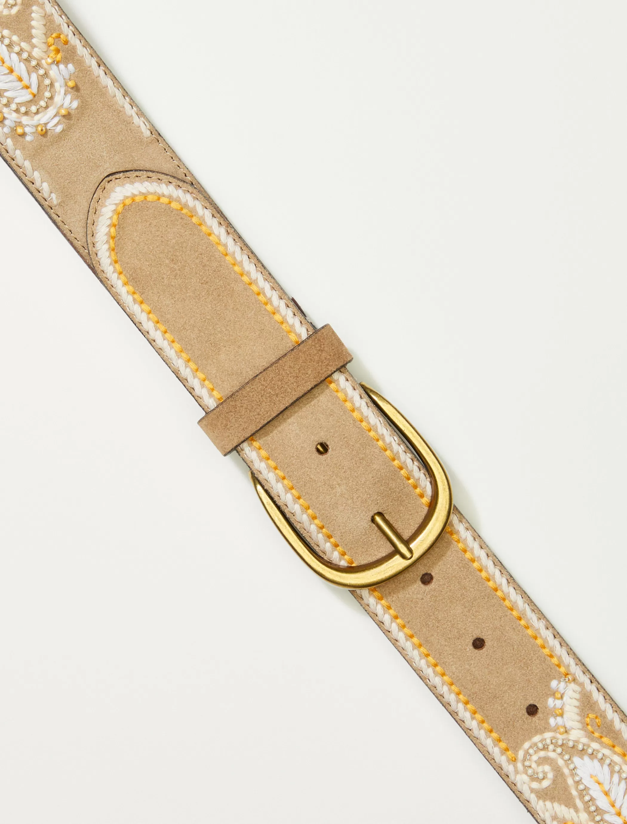 Lucky Brand Belts*paisley stitched belt dusty olive