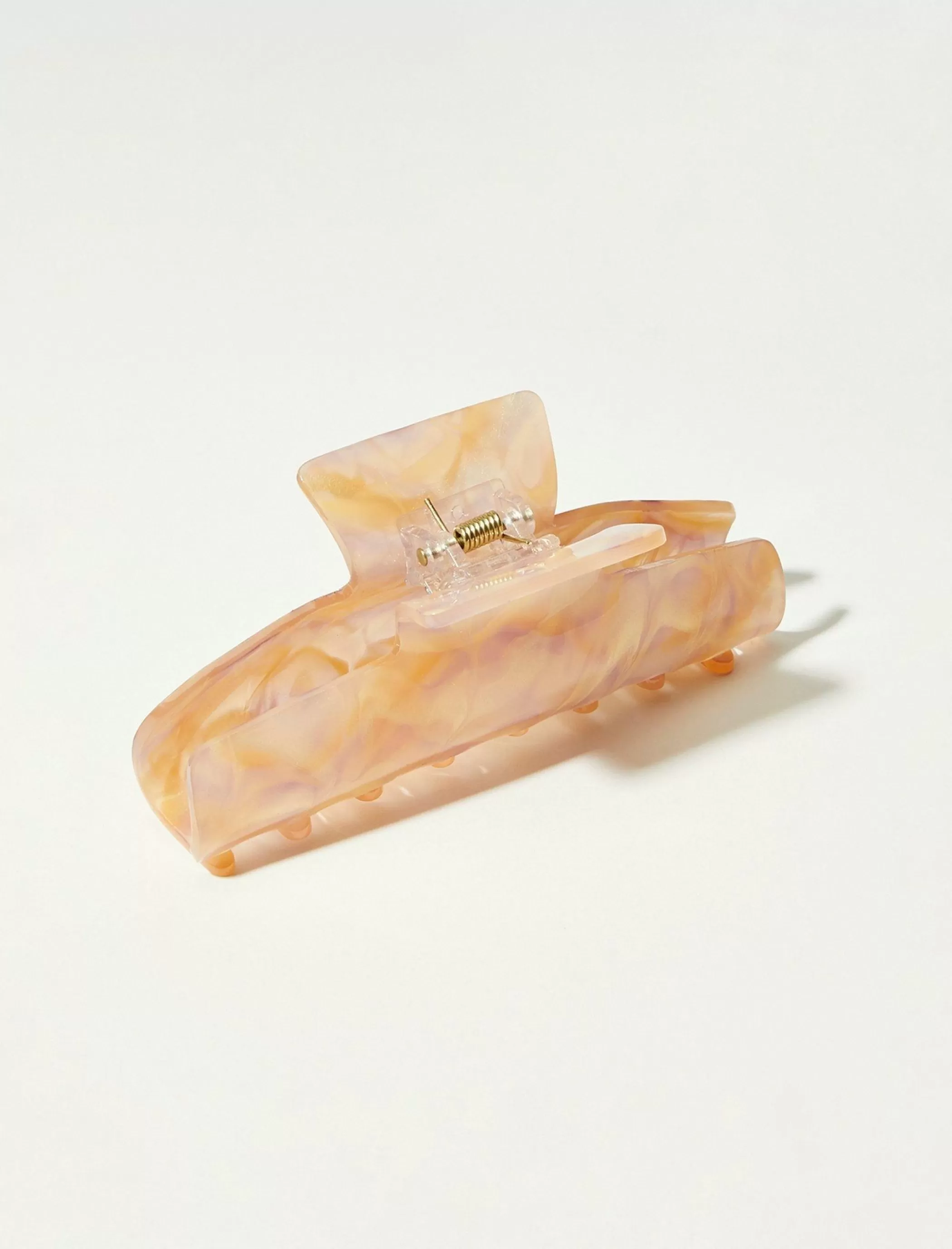 Lucky Brand Hair Accessories*pink marbled claw light pink