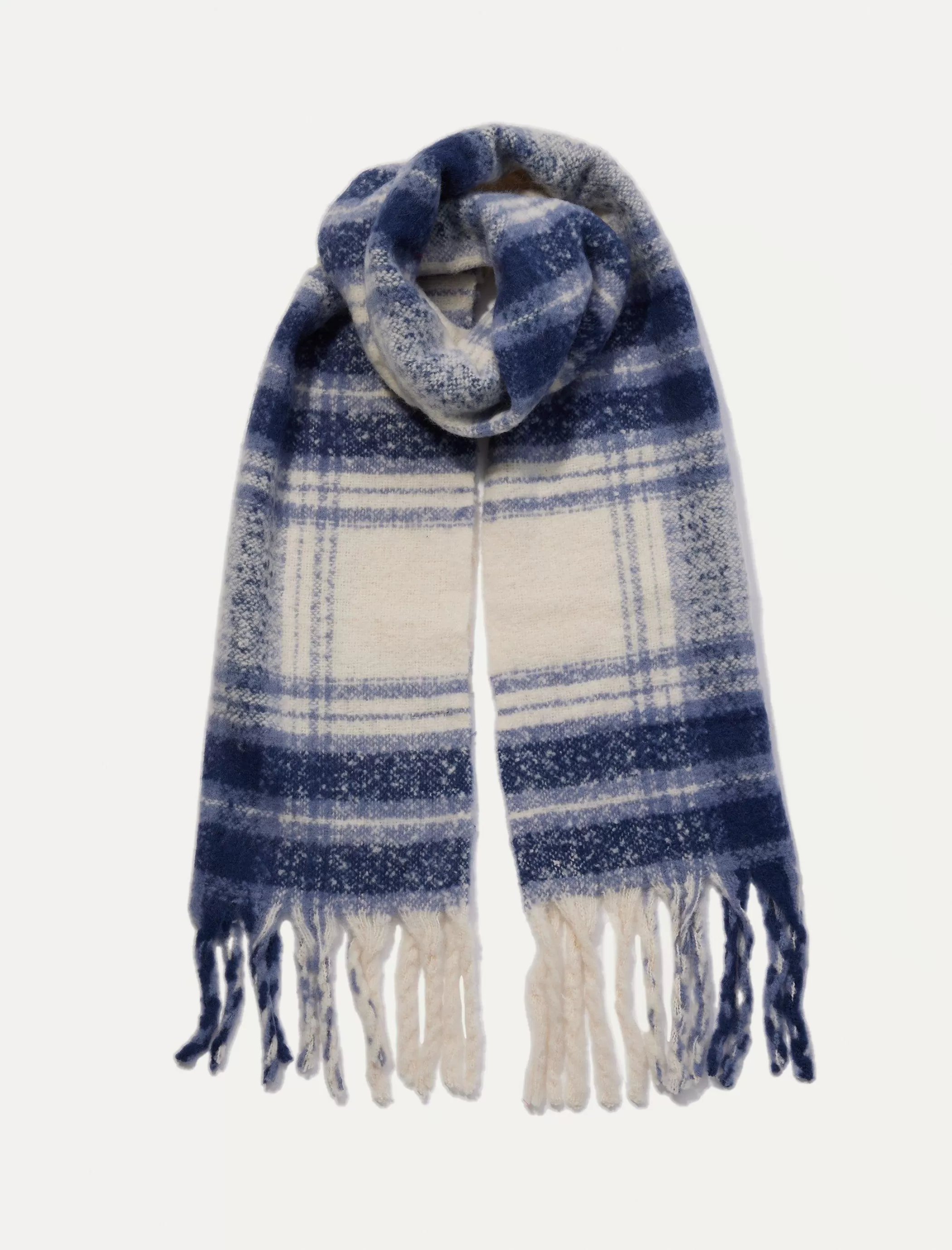 Lucky Brand Scarves & Bandanas*plaid blanket scarf navy combo