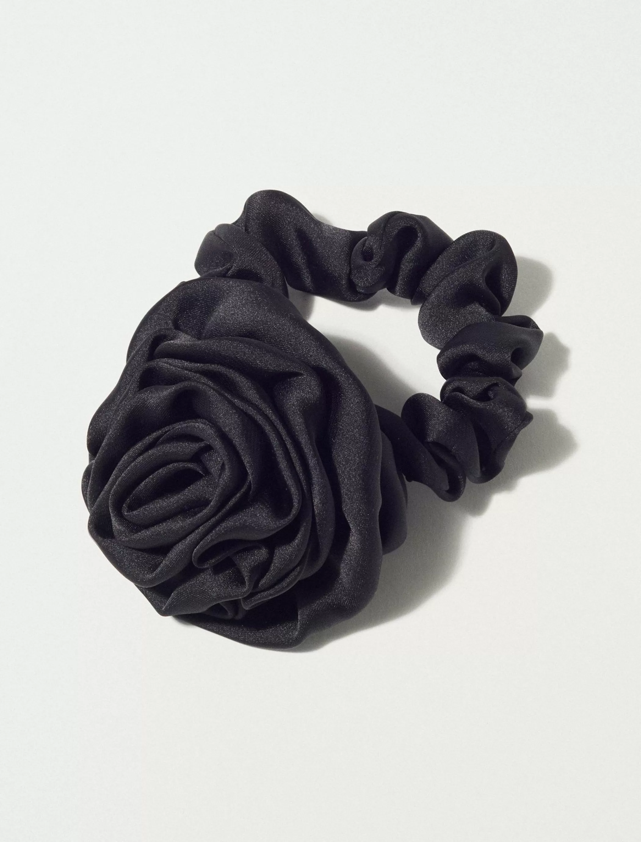 Lucky Brand Hair Accessories*rosette scrunchie black