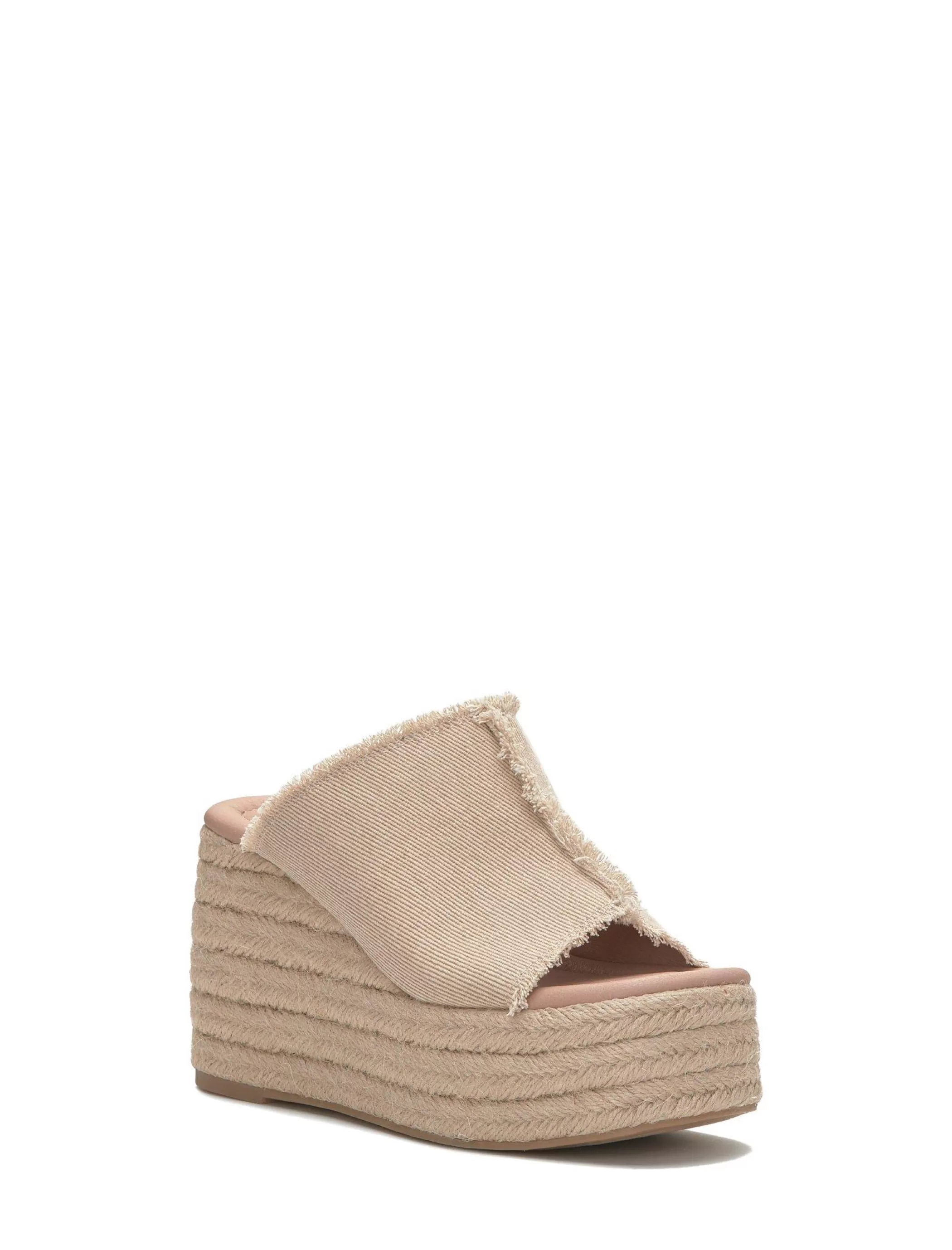 Lucky Brand Shoes*scippio denim wedge mule light brown