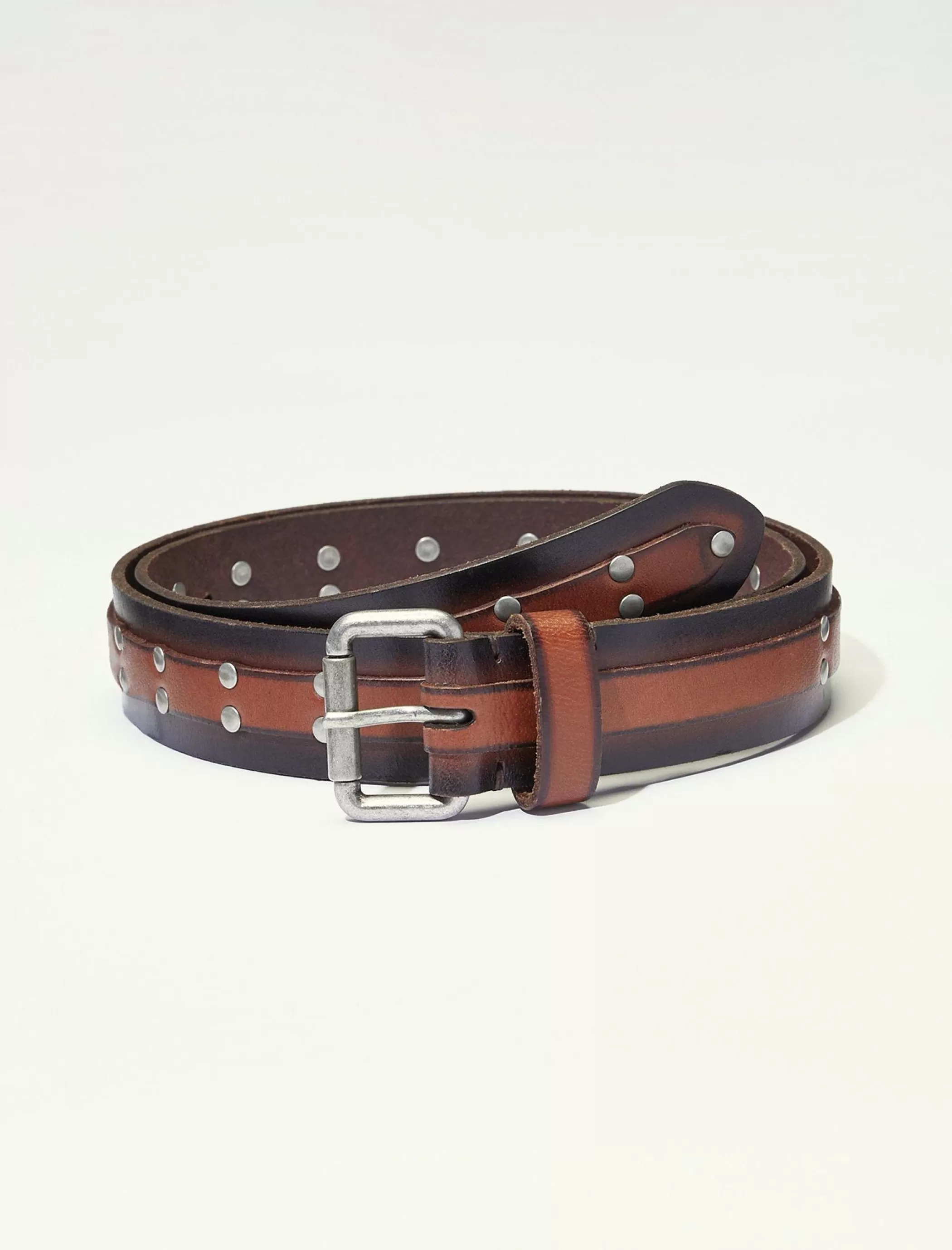 Lucky Brand Belts*studded men's leather belt multi