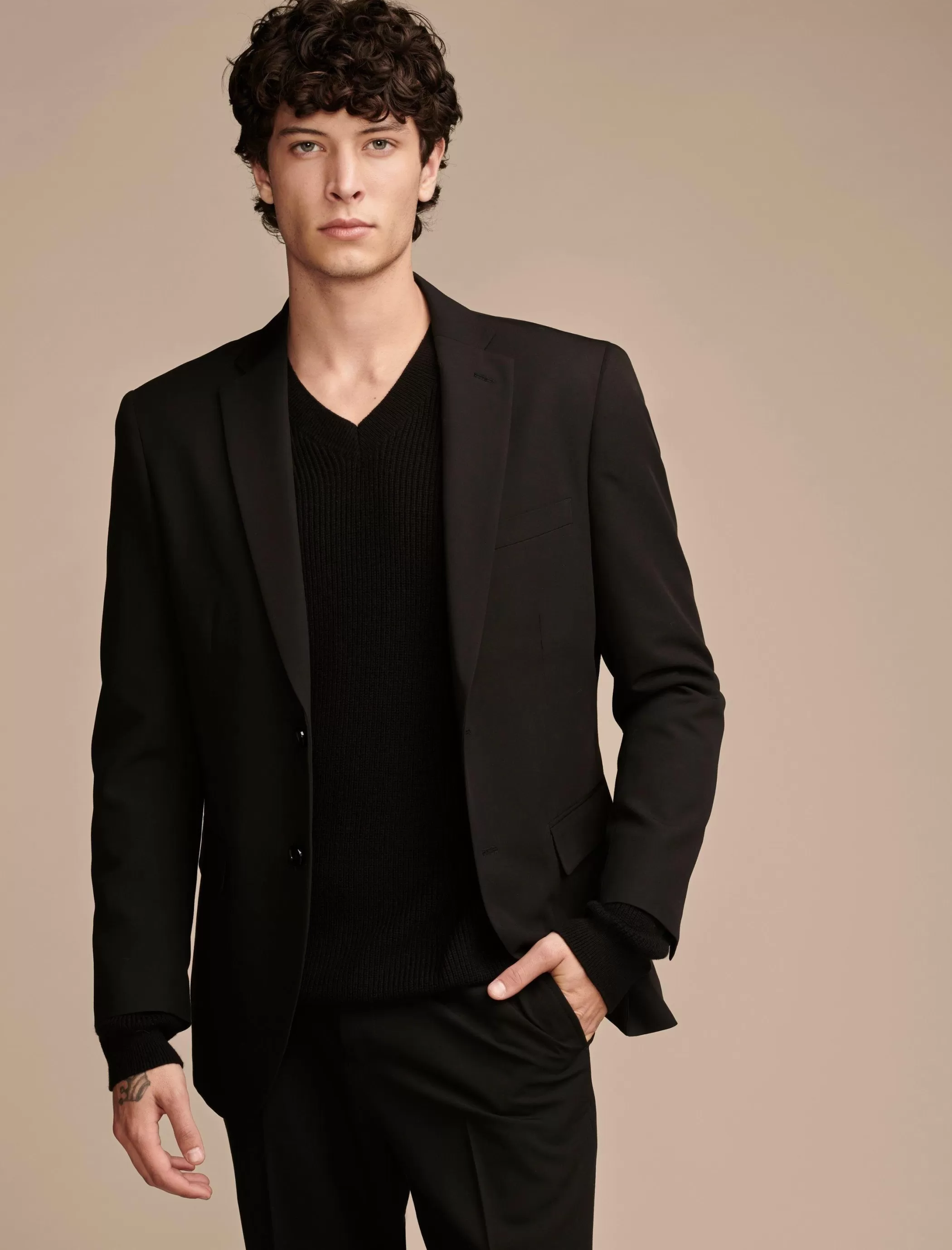 Lucky Brand Suit Separates*suit separate 4-way stretch blazer black