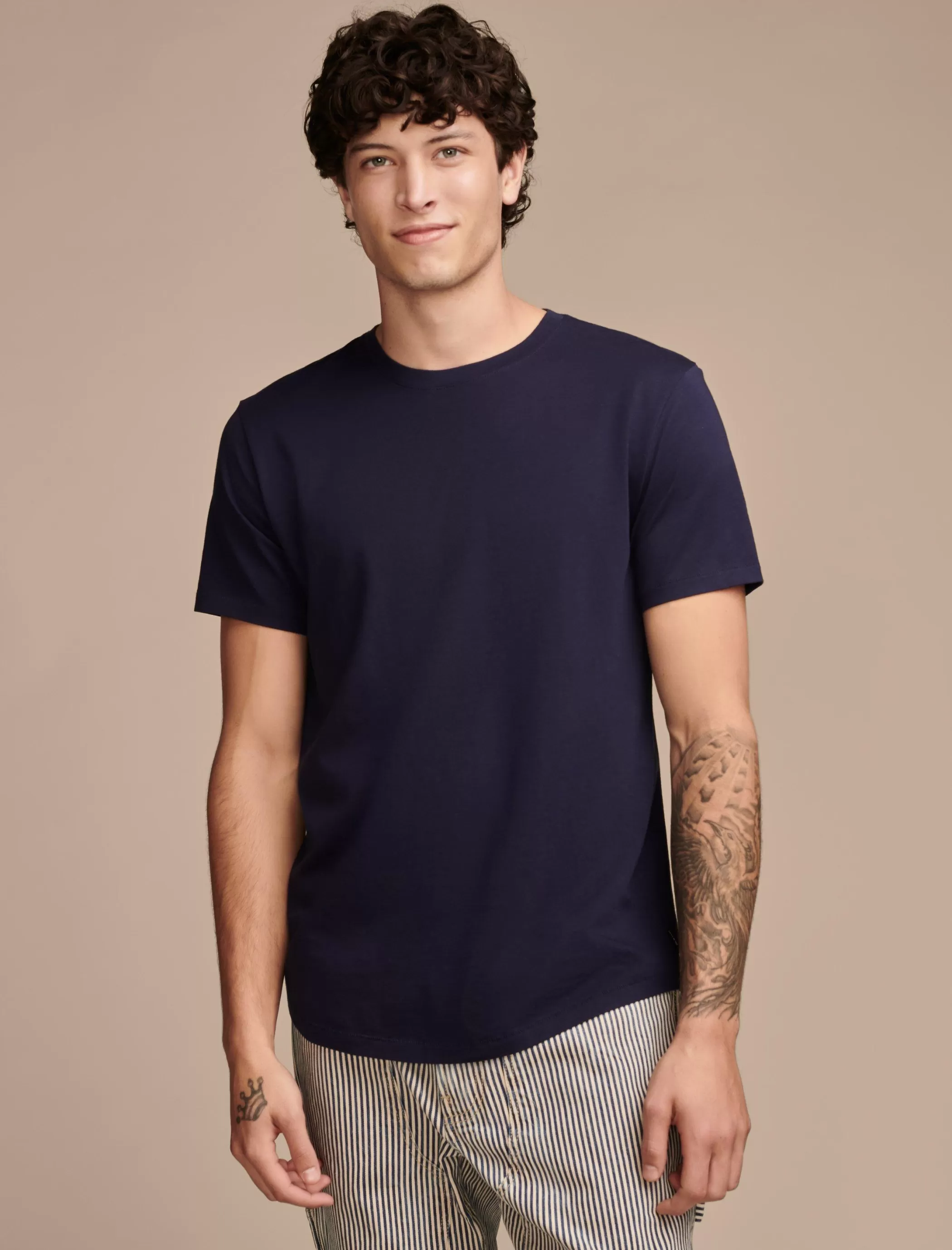 Lucky Brand Shirts & Tops*supima short sleeve crew black iris