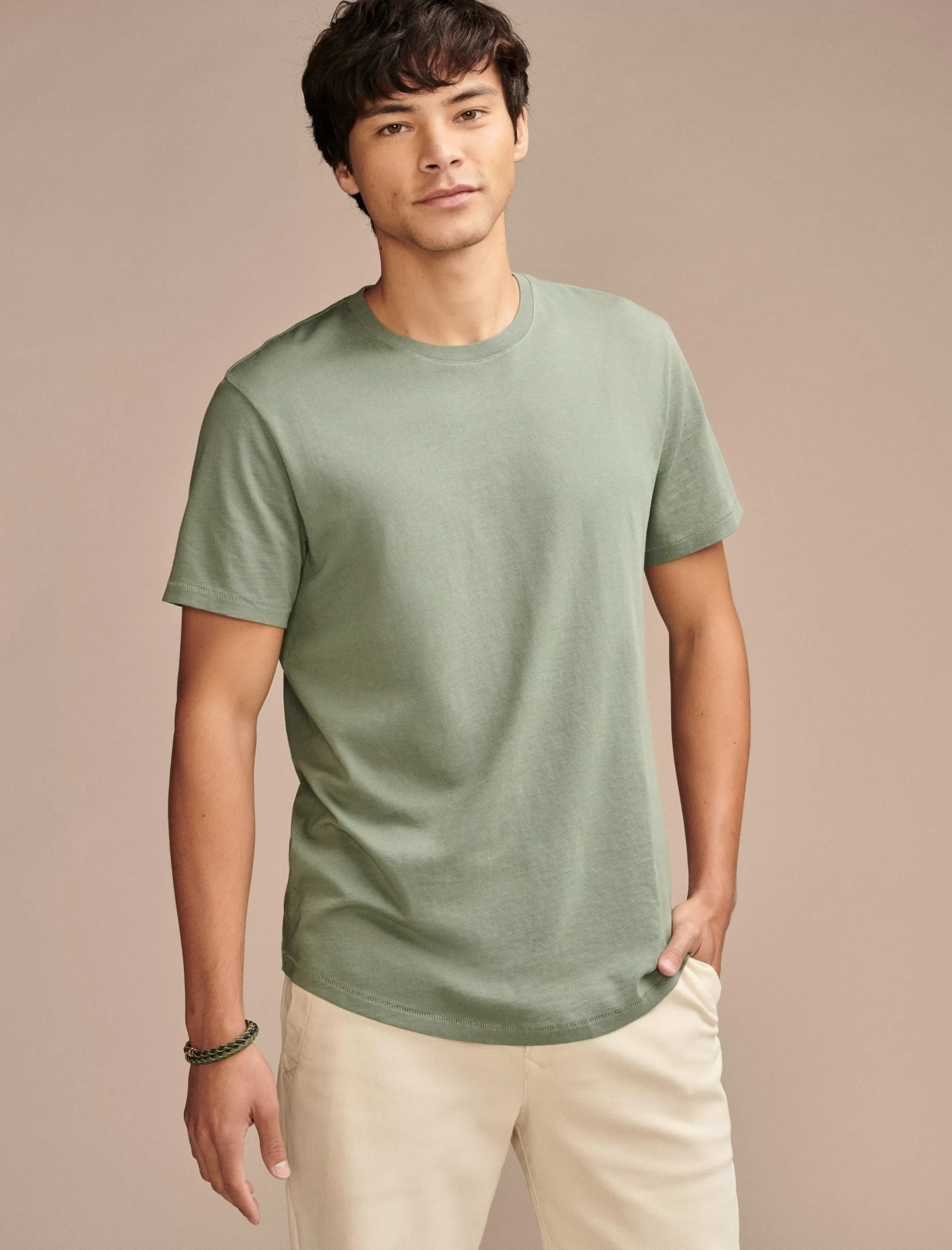 Lucky Brand Shirts & Tops*supima short sleeve crew laurel wreath