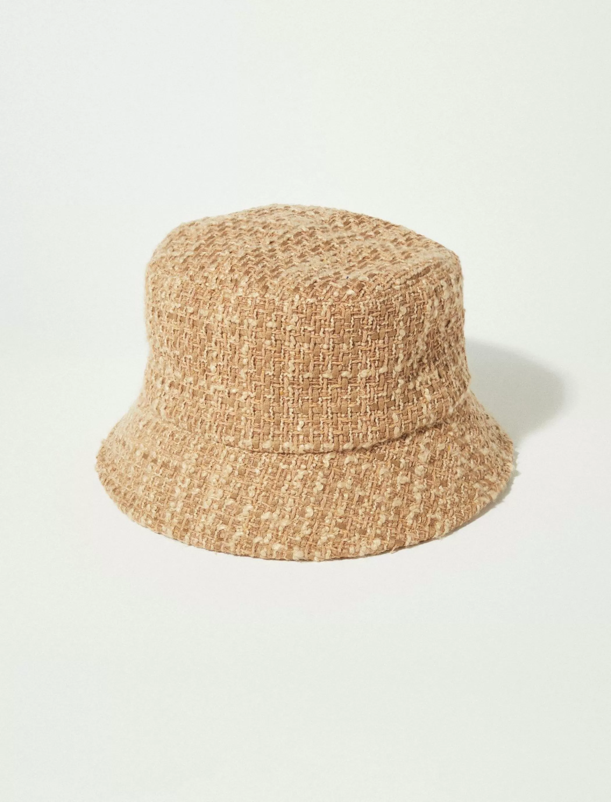 Lucky Brand Hats*tweed bucket hat medium beige