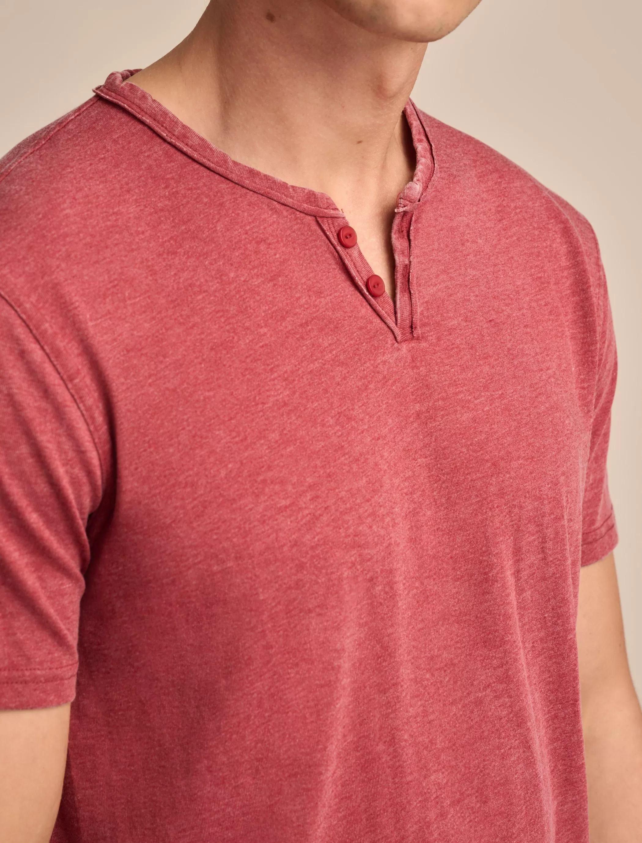 Lucky Brand Shirts & Tops*venice burnout notch neck tee port royale