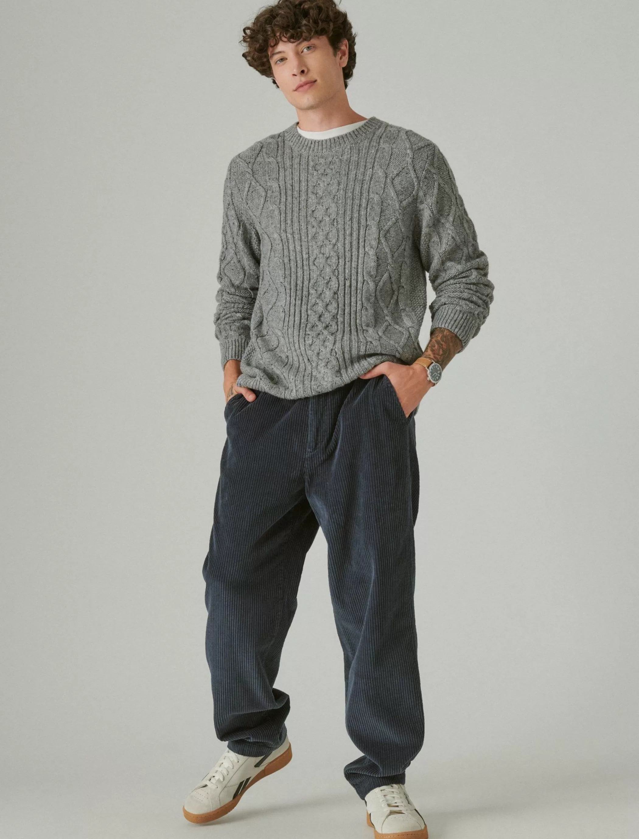 Lucky Brand Pants*wide wale corduroy pull-up pant parisian nights